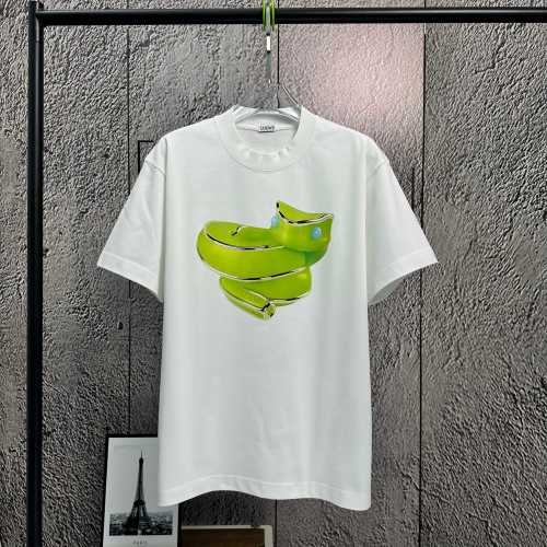 Loewe 2025 Spring/Summer White Heavyweight Cotton T-Shirt with Graphic 1 Loewe 2025 Spring/Summer White Heavyweight Cotton T-Shirt with Graphic