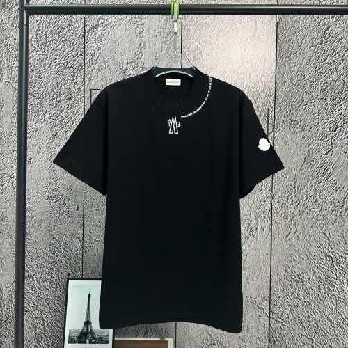 Moncler Men's Classic Logo Print Short Sleeve T-Shirt - Heavy Cotton 1 Moncler Men's Classic Logo Print Short Sleeve T-Shirt - Heavy Cotton