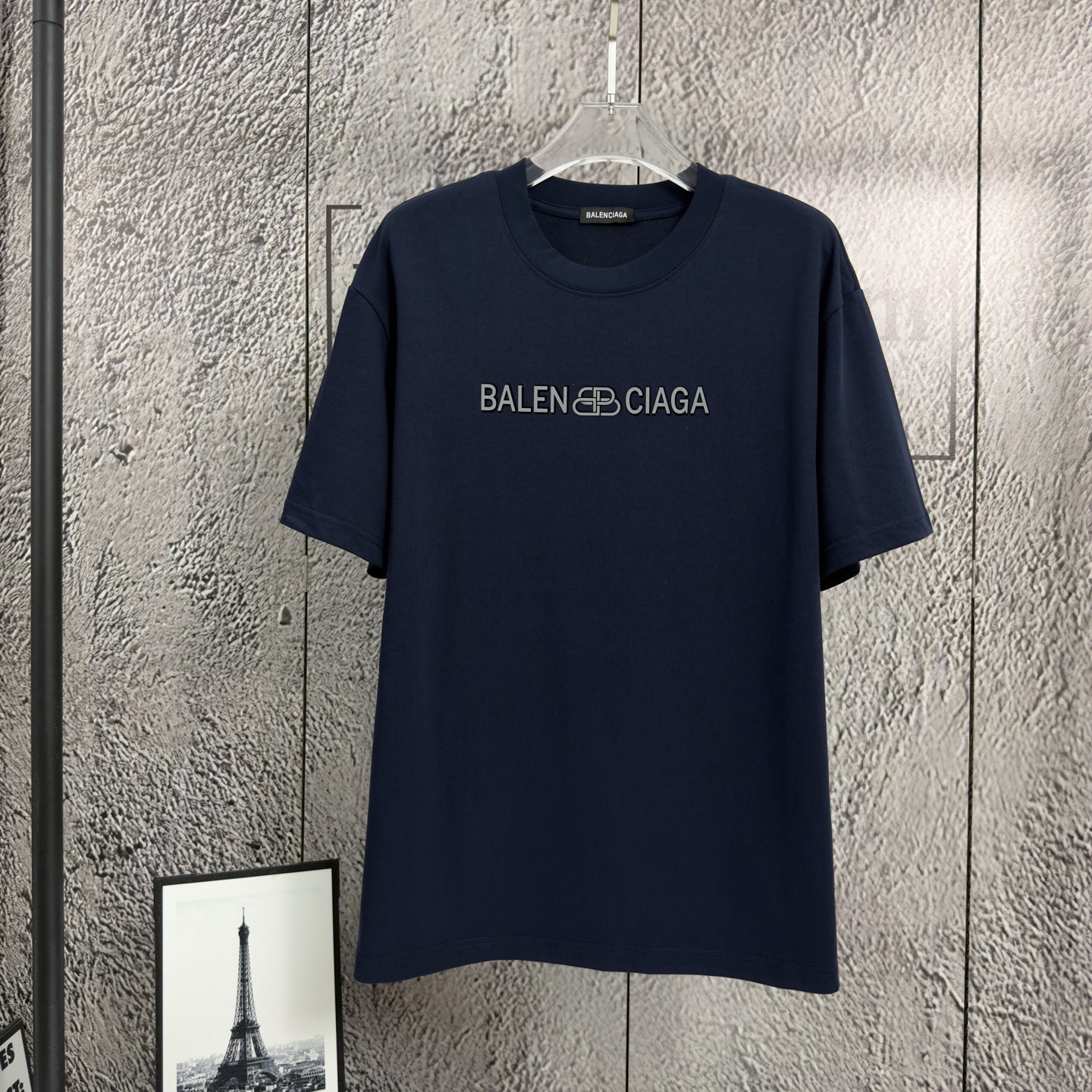 P80 𝙉𝙚𝙬⚜️París》 2026 primavera/verano nueva camiseta de manga corta, algodón puro pesado, efecto de goma tridimensio…