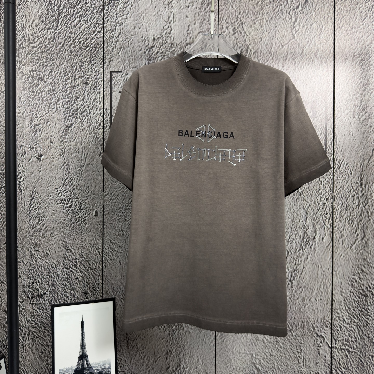 P80 𝙉𝙚𝙬⚜️Balenciaga》 2026 nueva colección de primavera/verano, camiseta de manga corta. Algodón pesado puro, lavado …