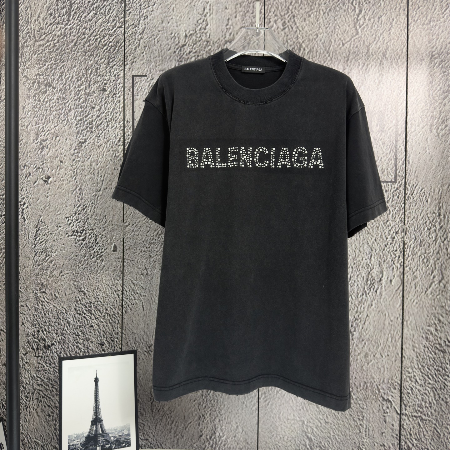 P85 𝙉𝙚𝙬⚜️París》 Camiseta de manga corta nueva para primavera/verano 2026, algodón pesado puro con lavado, desgastado…