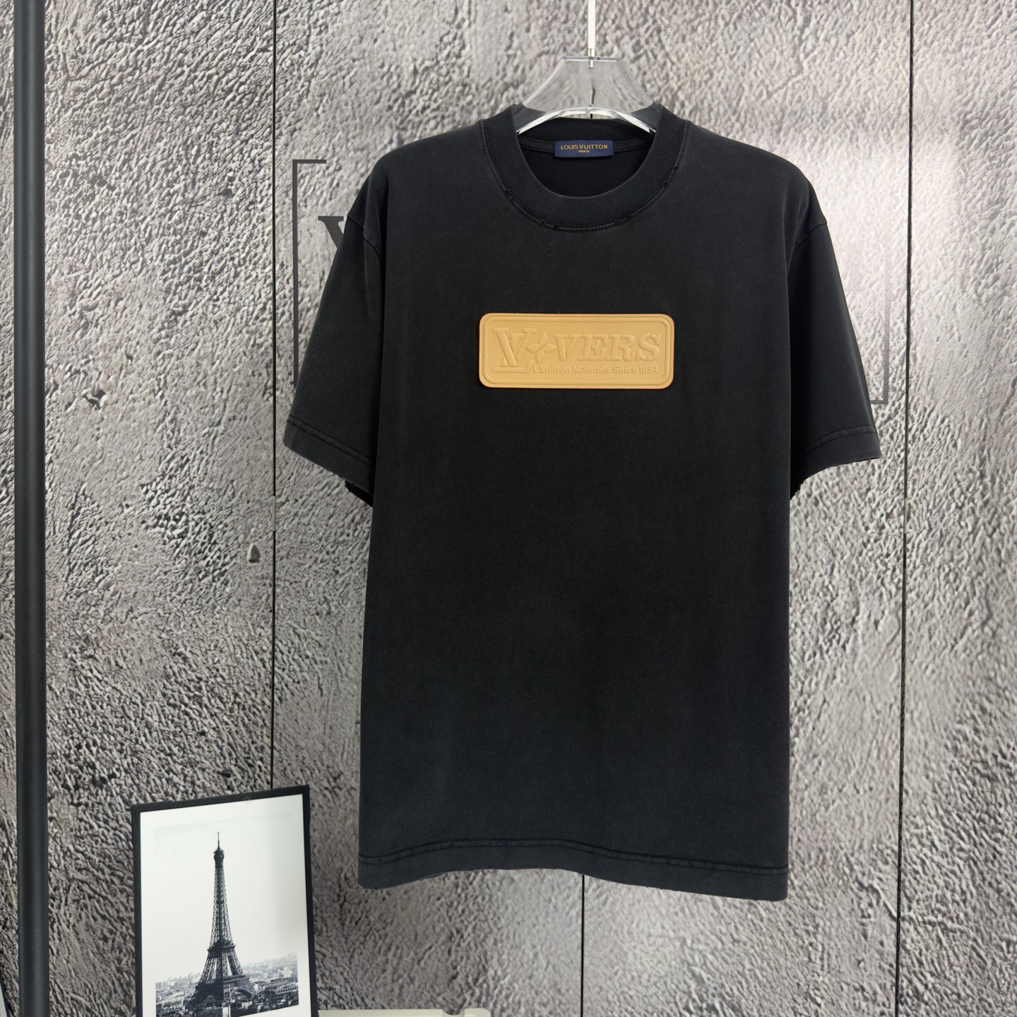 P80 𝙉𝙚𝙬⚜️LV Louis》 2026 primavera y verano nueva camiseta de manga corta algodón puro pesado cuero lavado y desgasta…