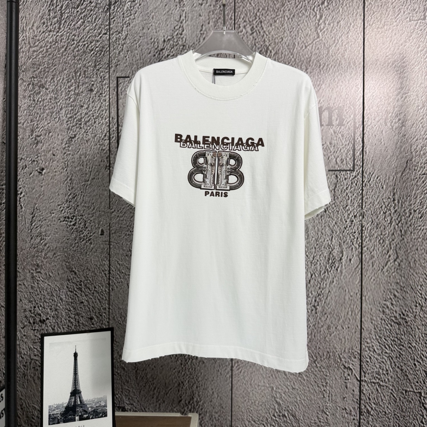 P80 《𝙉𝙚𝙬⚜️París》 Camiseta de manga corta nueva de primavera/verano 2026, algodón pesado lavado a la piedra y desgast…