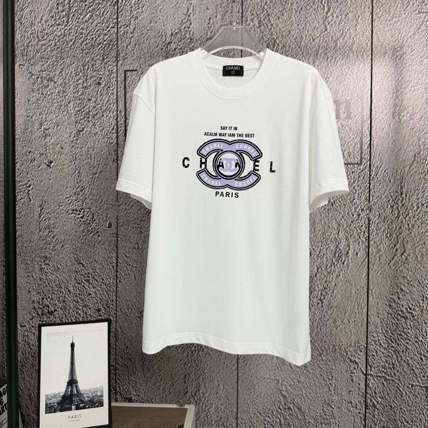 @95《𝙉𝙚𝙬⚜️Chanel》 Camiseta de manga corta nueva para primavera-verano 2026, algodón puro pesado con superficie afelpa…