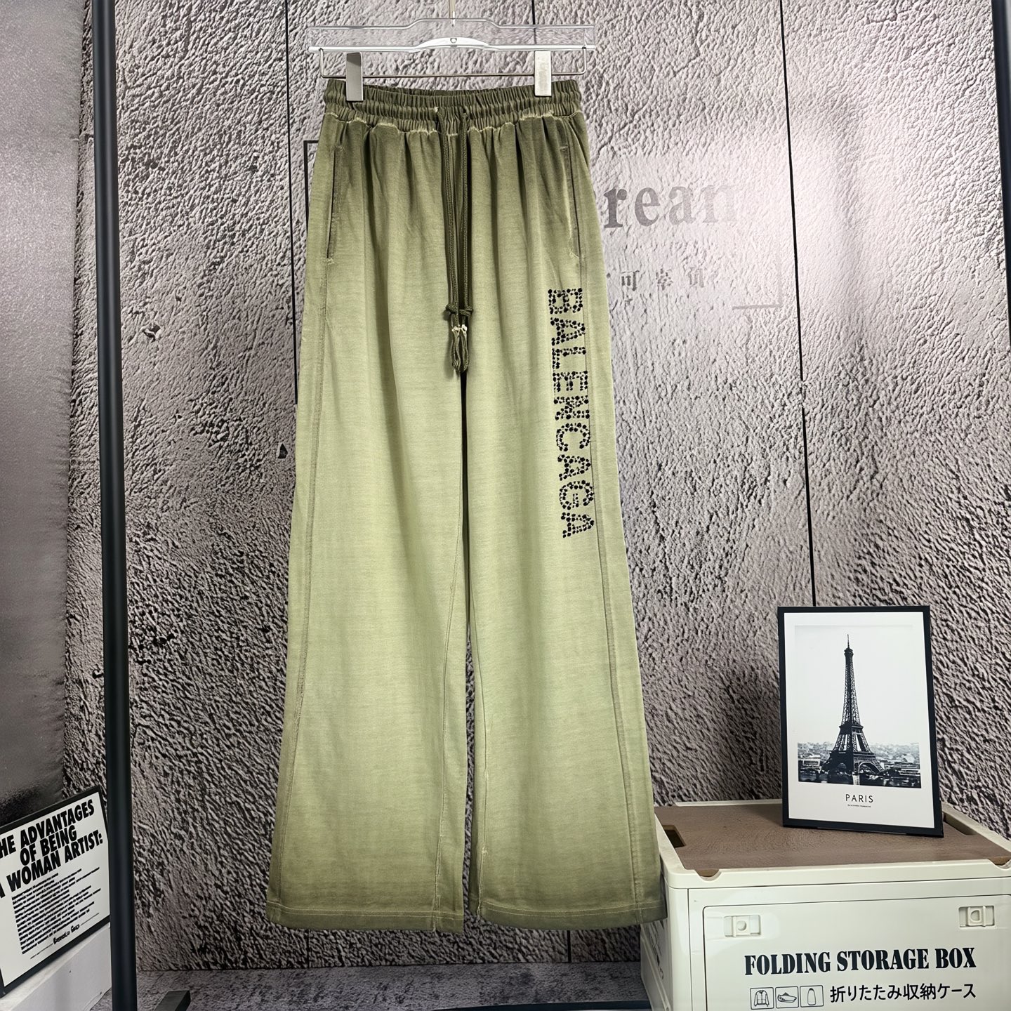P115 "𝙉𝙚𝙬⚜️Paris" 2026 nuevos pantalones rectos de primavera y verano para hombre y mujer, 300 g de puro algodón, mi…