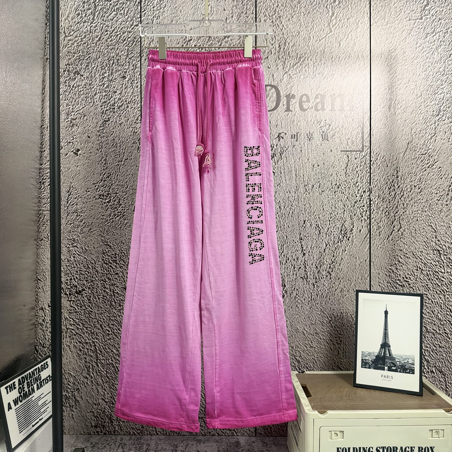 P115 "𝙉𝙚𝙬⚜️Paris" 2026 nuevos pantalones rectos de primavera y verano para hombre y mujer, 300 g de puro algodón, mi…