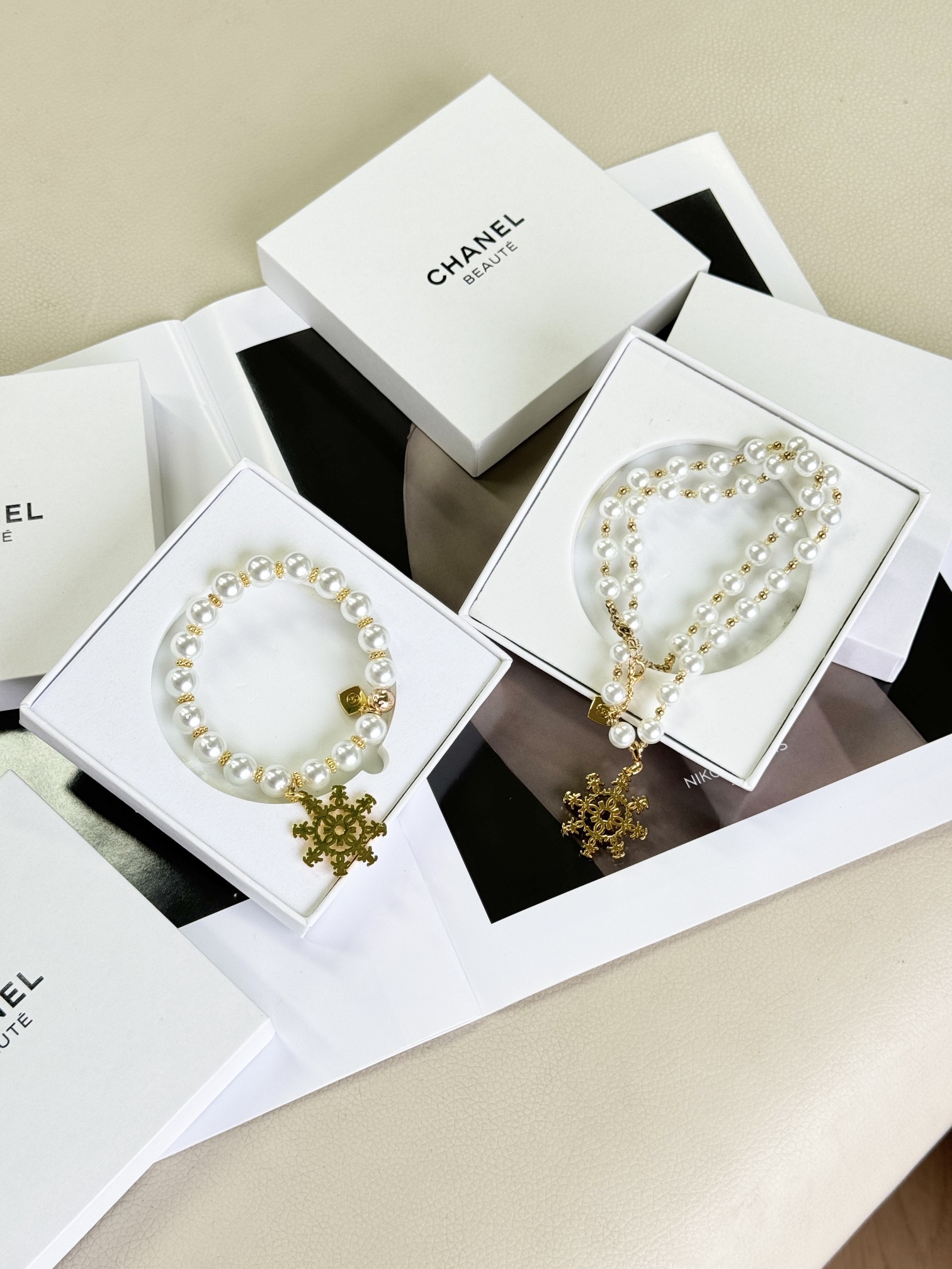 Available as a coordinating necklace and bracelet set, offered in two - Comprehensive 3