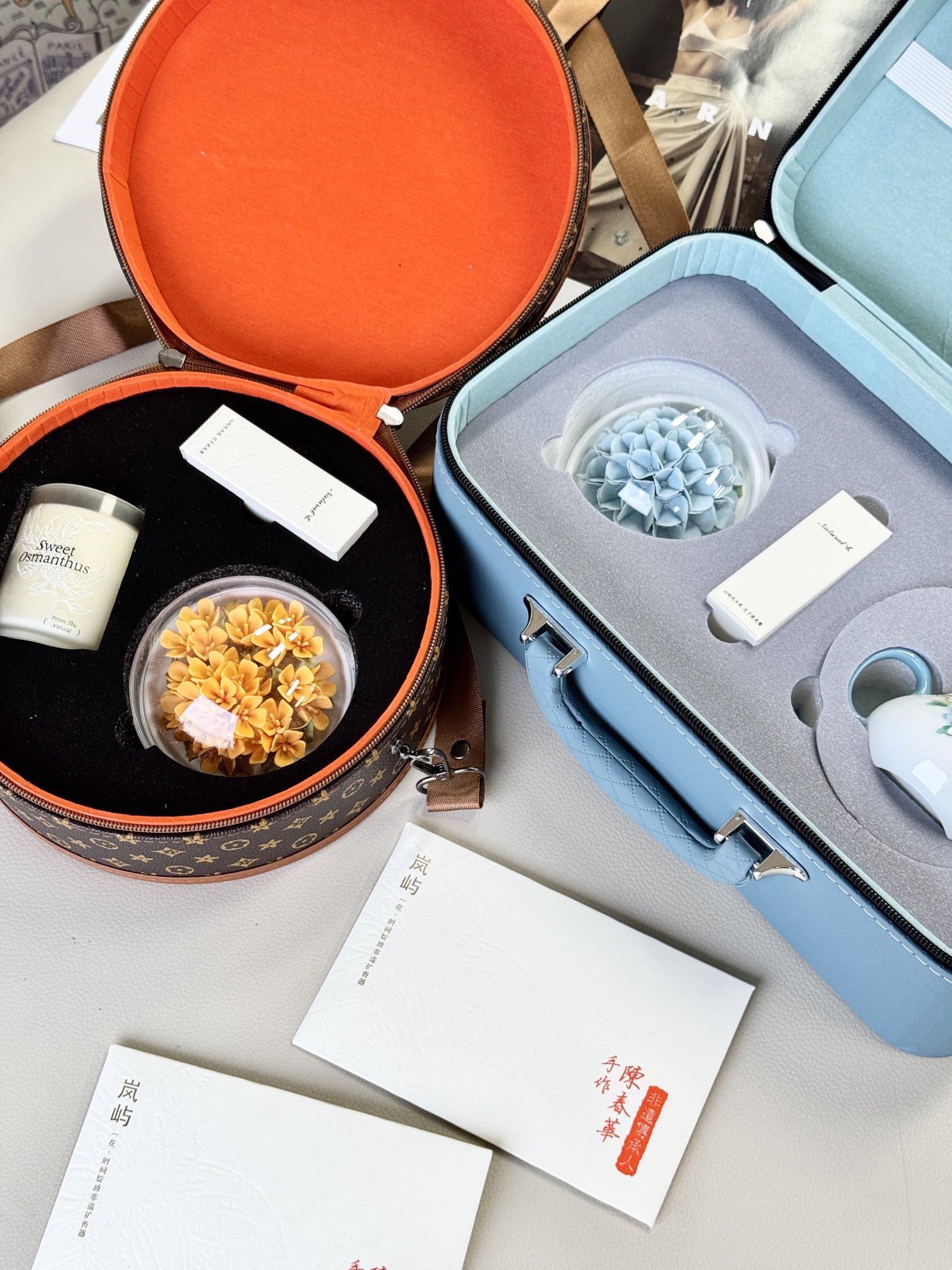 Handcrafted Porcelain Flower Fragrance Collection - Comprehensive 5