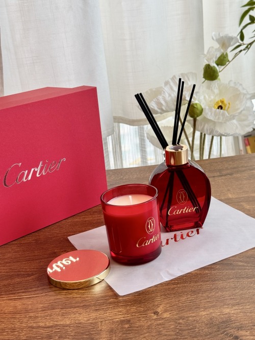 Cartier Scented Candle & Diffuser Set - Luxurious Home Fragrance Collection