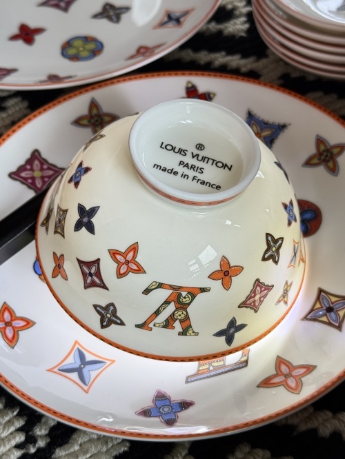 Louis Vuitton Porcelain Tableware Set - Elegant Bone China Dinnerware