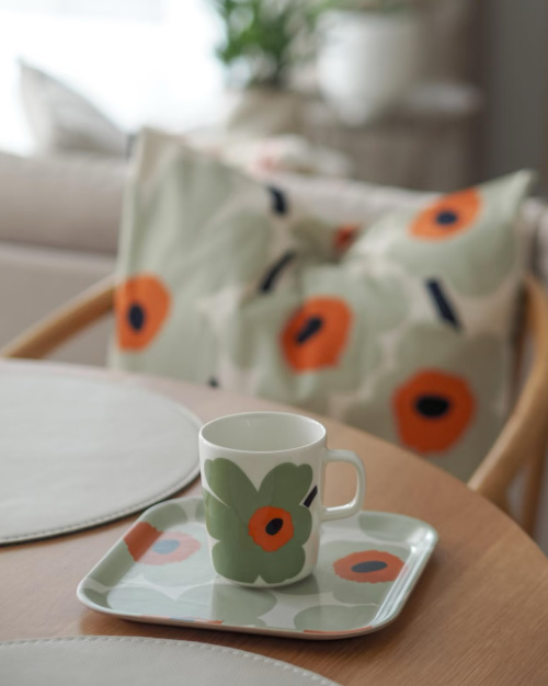 Marimekko Unikko Mug and Plate Set - Limited Edition Floral Design 1 Marimekko Unikko Mug and Plate Set - Limited Edition Floral Design