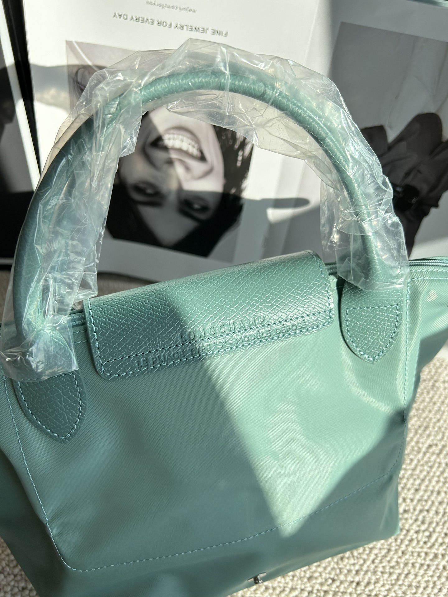 Longchamp ～湖蓝色，想起了丽江有名的蓝色湖，太美啦，这个蓝色太正了，很难得的颜色，新配色真的都
