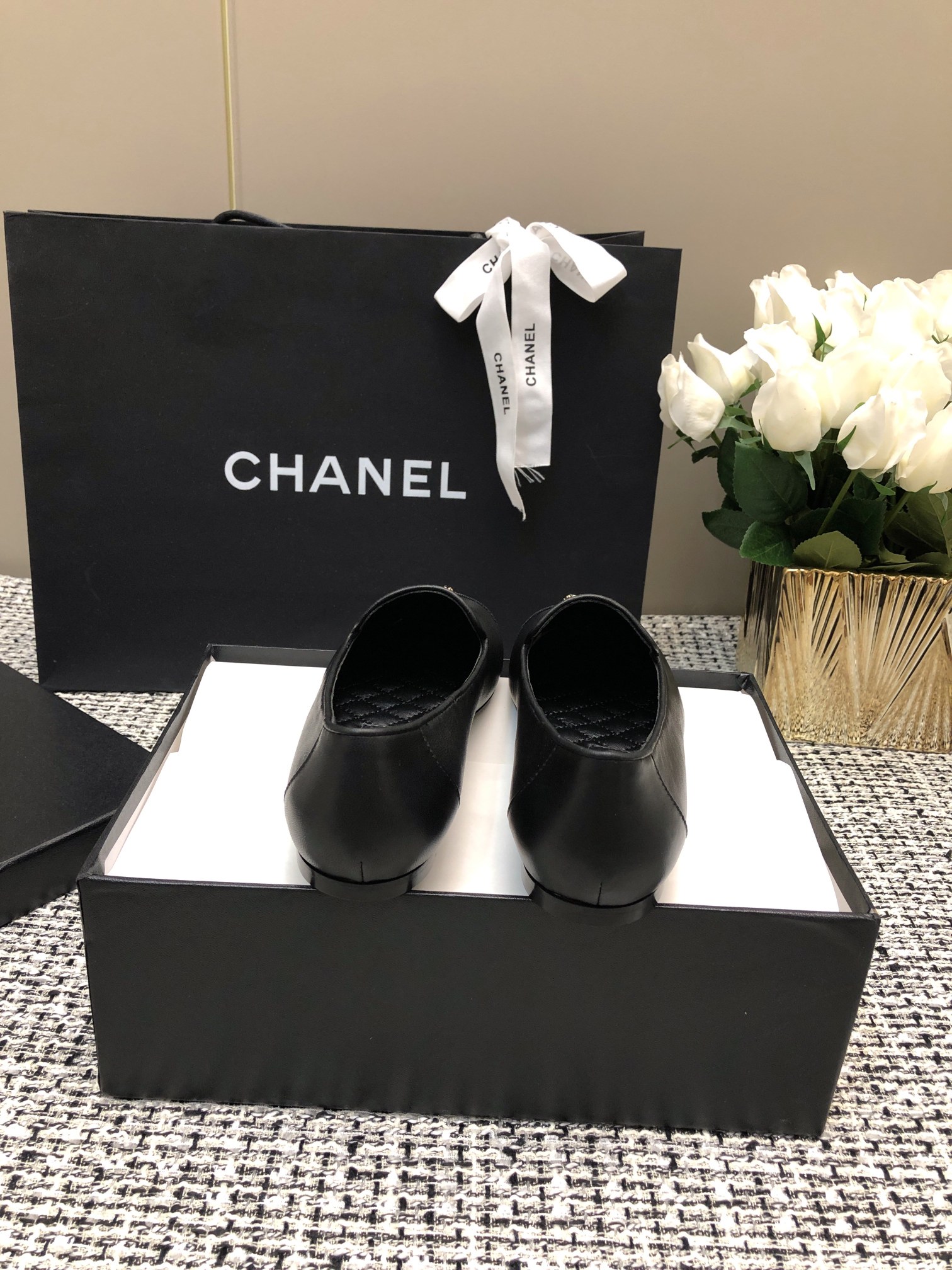 Chanel 23C Women's Black Leather Loafers with Double C Logo 10 a1696762286166 1572