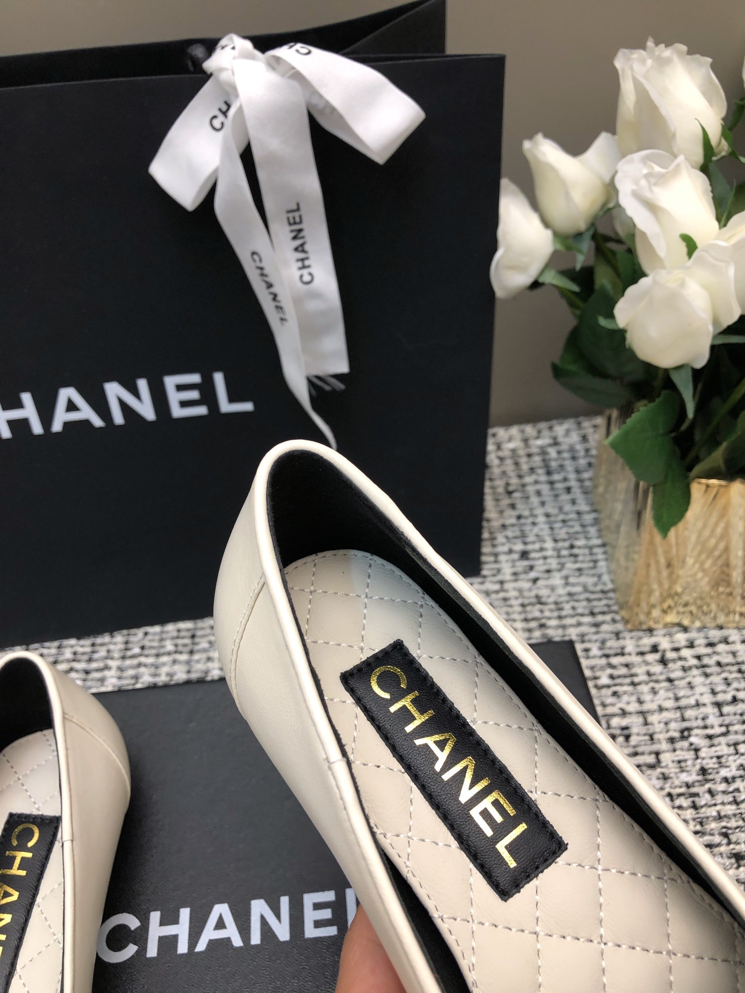 Chanel Women's 23c CC Loafers Lambskin Leather Dress Shoes 8 a1696762306384 2378
