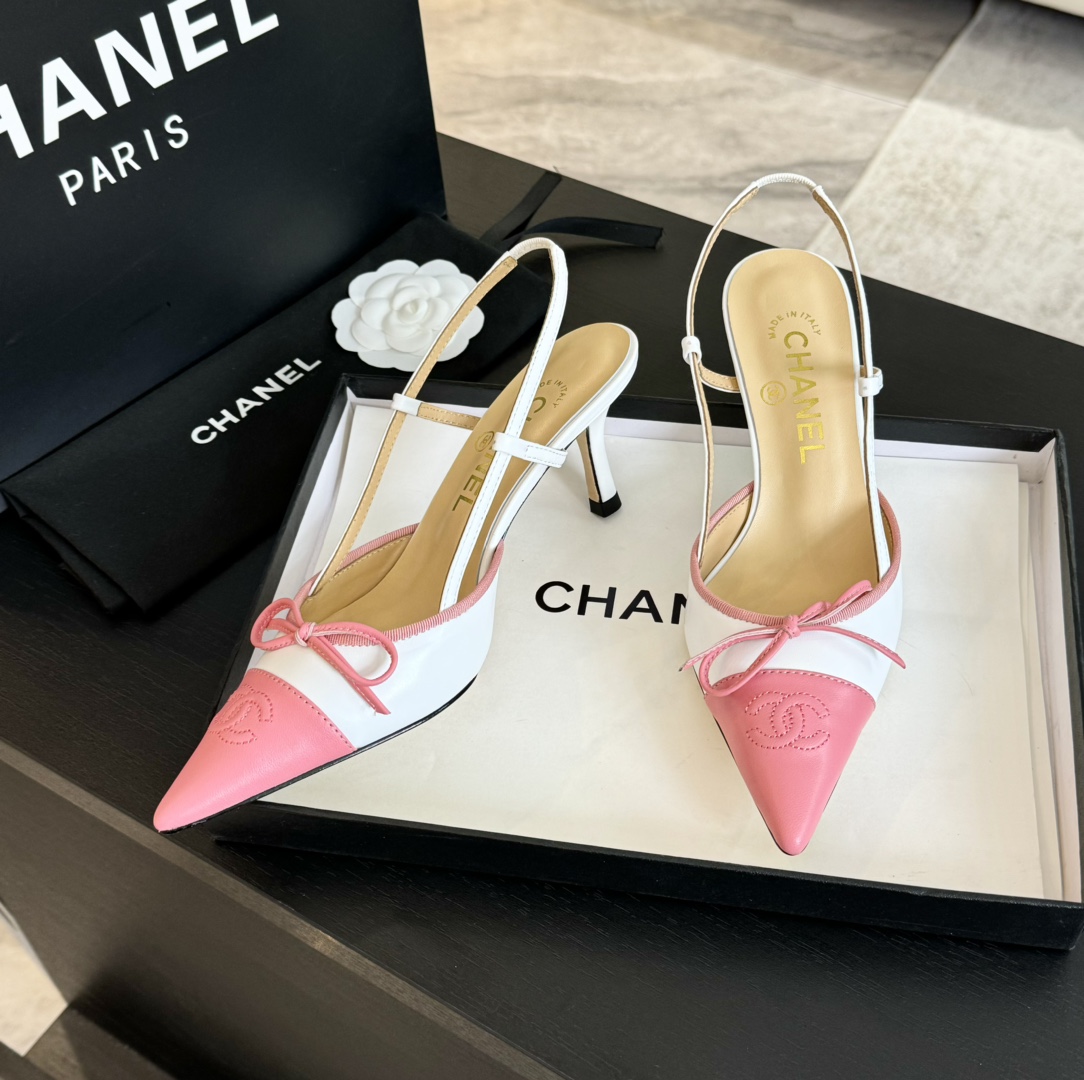 Chanel 24SS Lambskin Mary Janes with Camellia Hardware, Pointed Toe 1 Chanel 24SS Lambskin Mary Janes with Camellia Hardware, Pointed Toe
