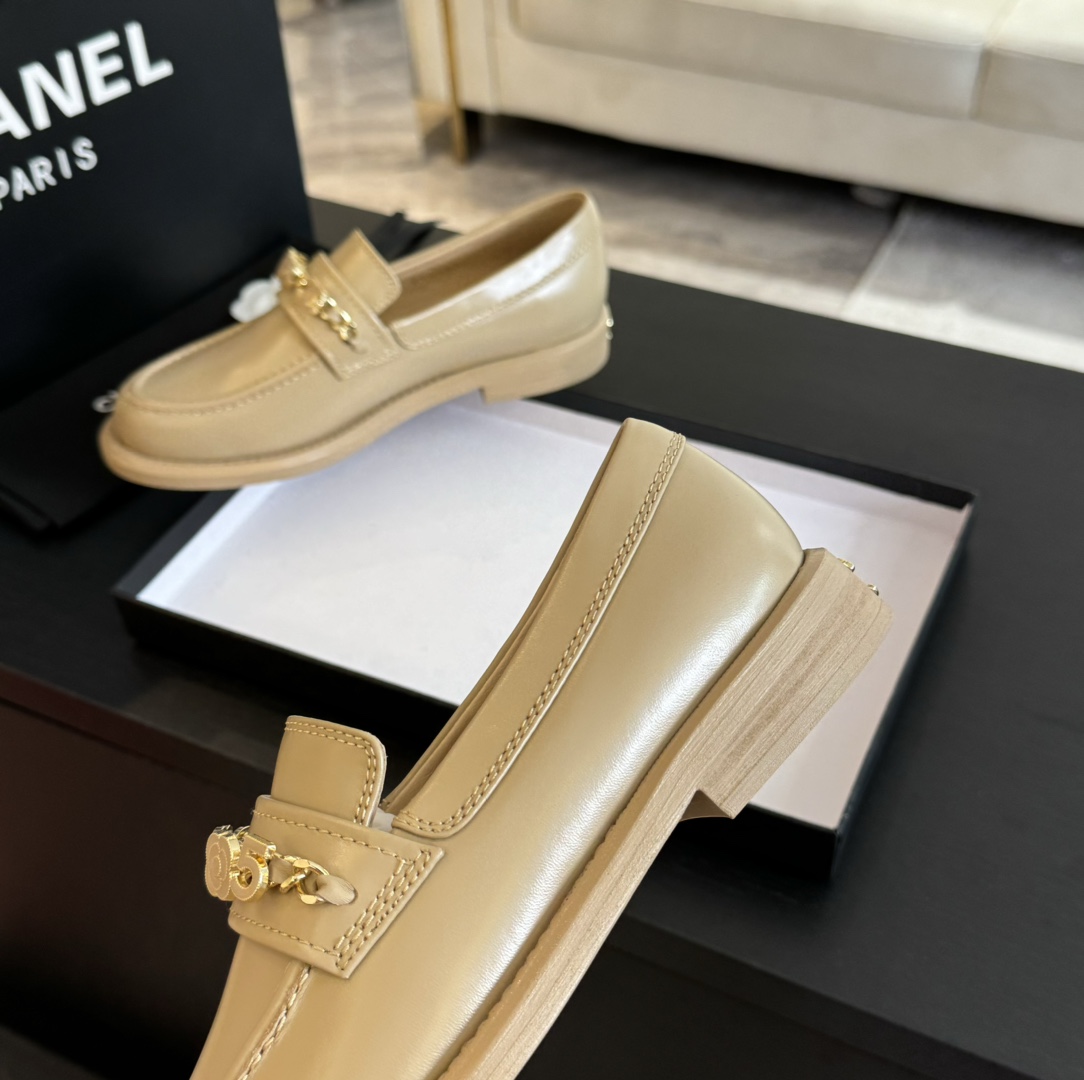 Chanel 24A Women's Loafers - Classic Design, Comfortable, Beige, Size 35-40 8 i1720424977 4271 1