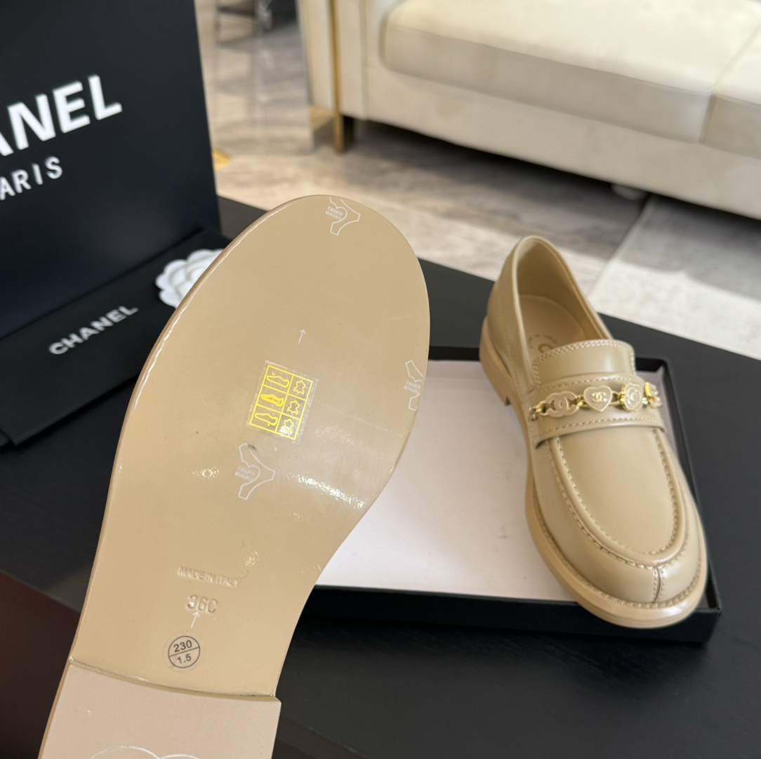 Chanel 24A Women's Loafers - Classic Design, Comfortable, Beige, Size 35-40 9 i1720424977 4805 6