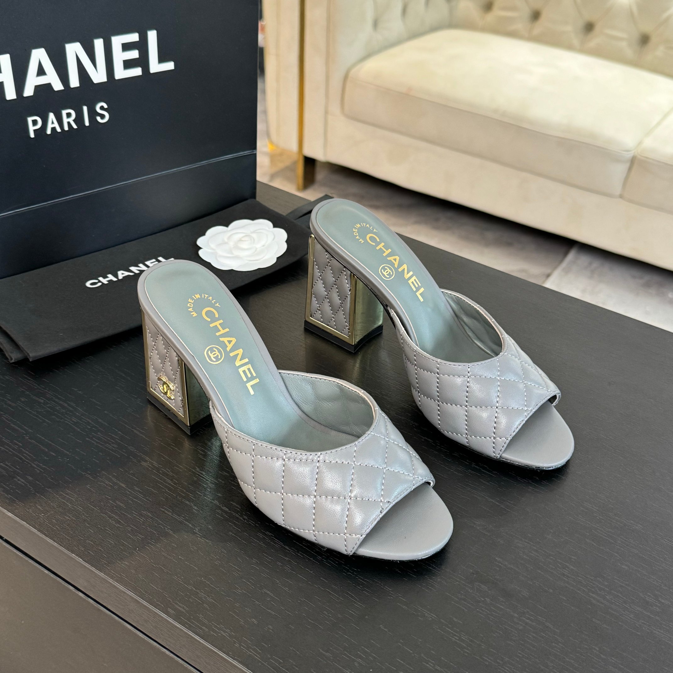Chanel 24SS Mary Jane Mules Lambskin Leather Block Heel Sandals 2 a1722971463649 3714
