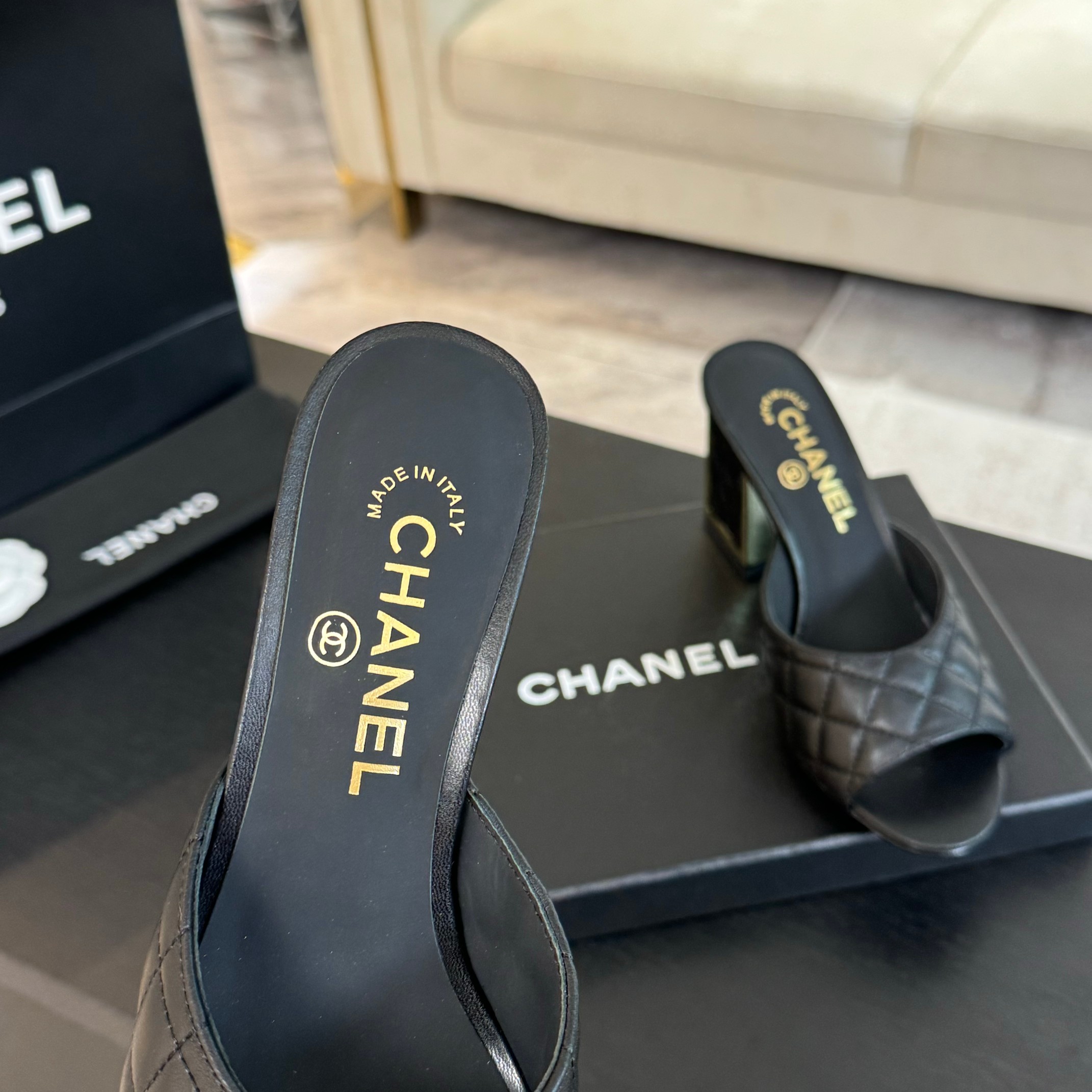 Chanel 24SS Mary Jane Mules - Chic Quilted Leather Heeled Sandals 8 a1722971525425 1533