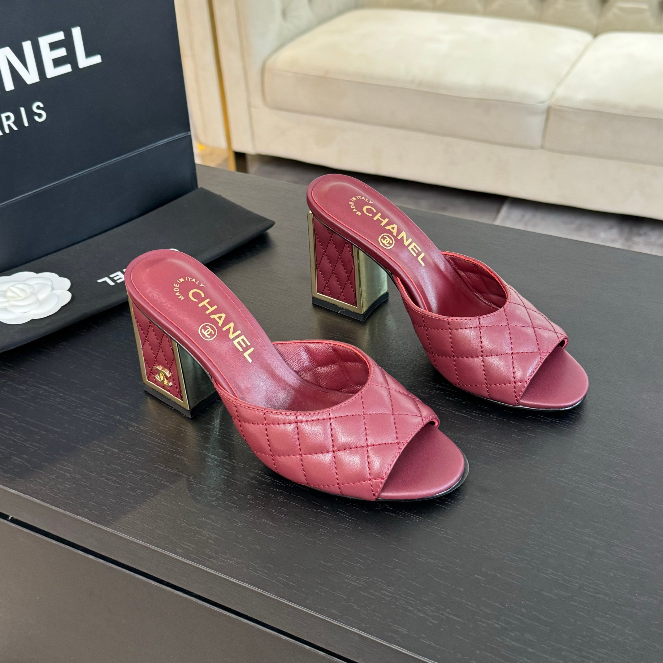 Chanel 24SS Mary Jane Mule - Quilted Leather Heeled Sandals 2 a1722971593581 7748