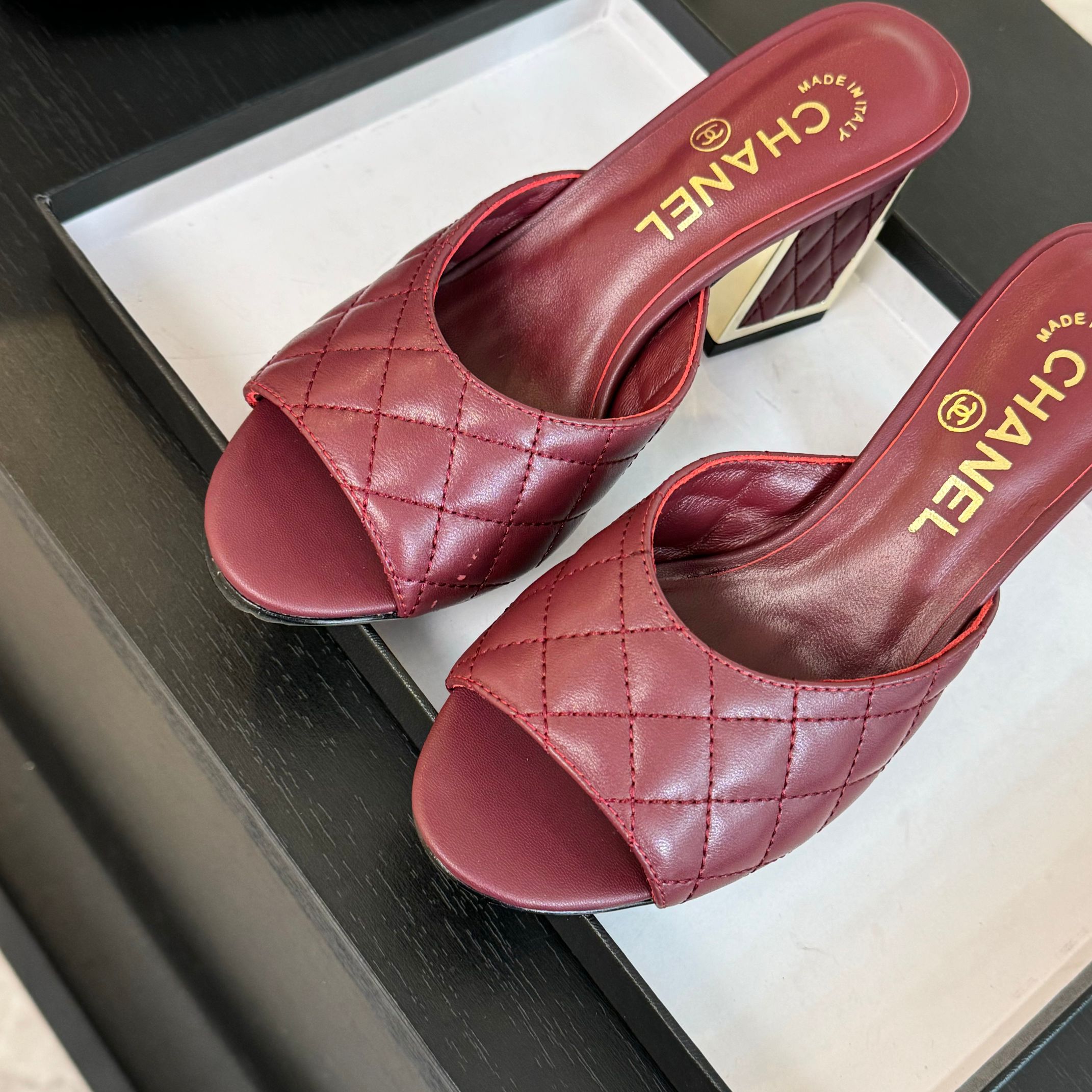 Chanel 24SS Mary Jane Mule - Quilted Leather Heeled Sandals 4 a1722971593734 3287