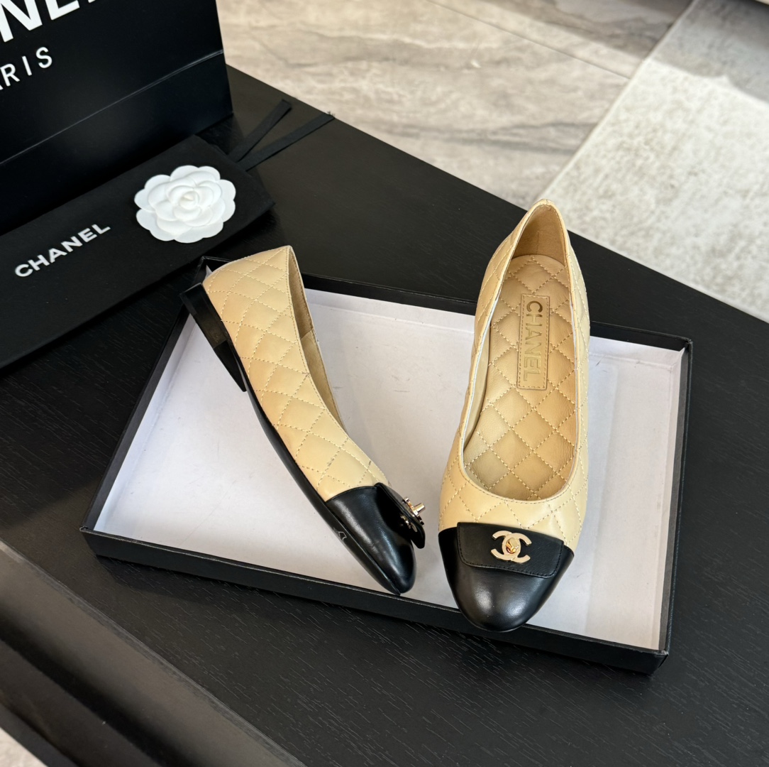 Chanel Ballet Flats with Quilted Leather and Signature Logo Detail 6 i1723188957 276 1