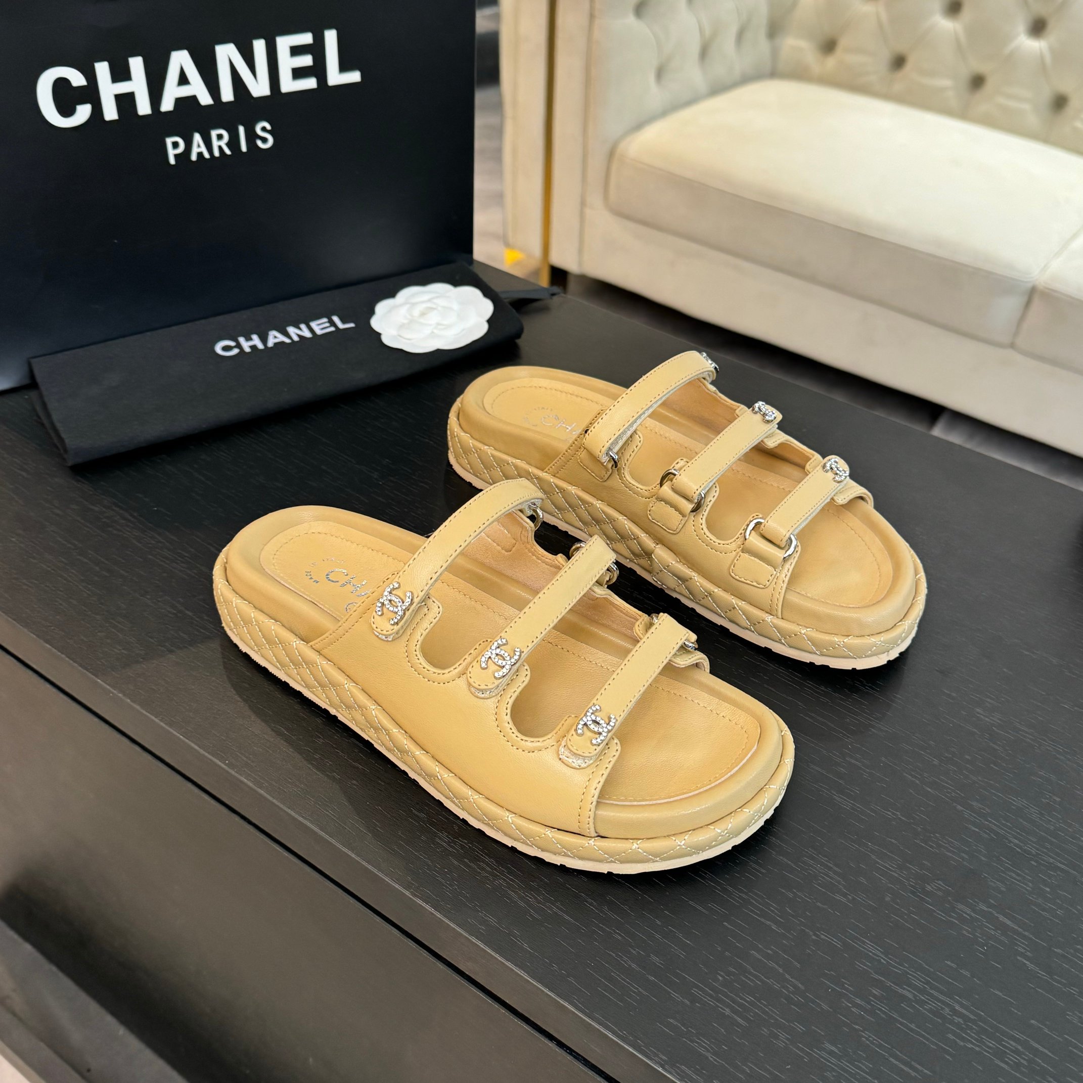 Chanel Sandals: Lambskin, Imported Satin Lining, and Custom Foam Sole 2 a1734085865018 5724