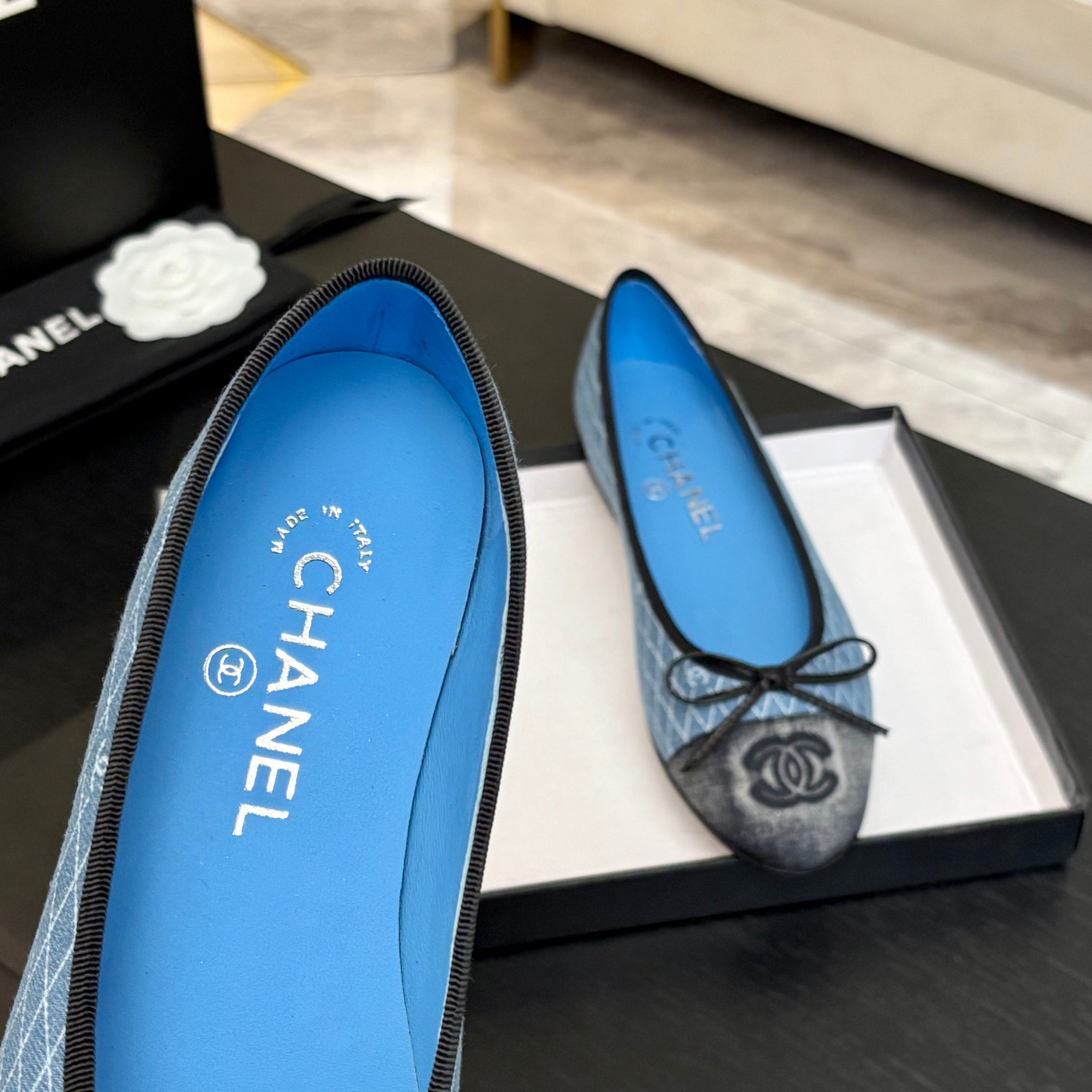 CHANEL 25p Ballet Flats - Authentic Denim with Leather Sole, Sizes 35-40 7 a1742114033550 6414