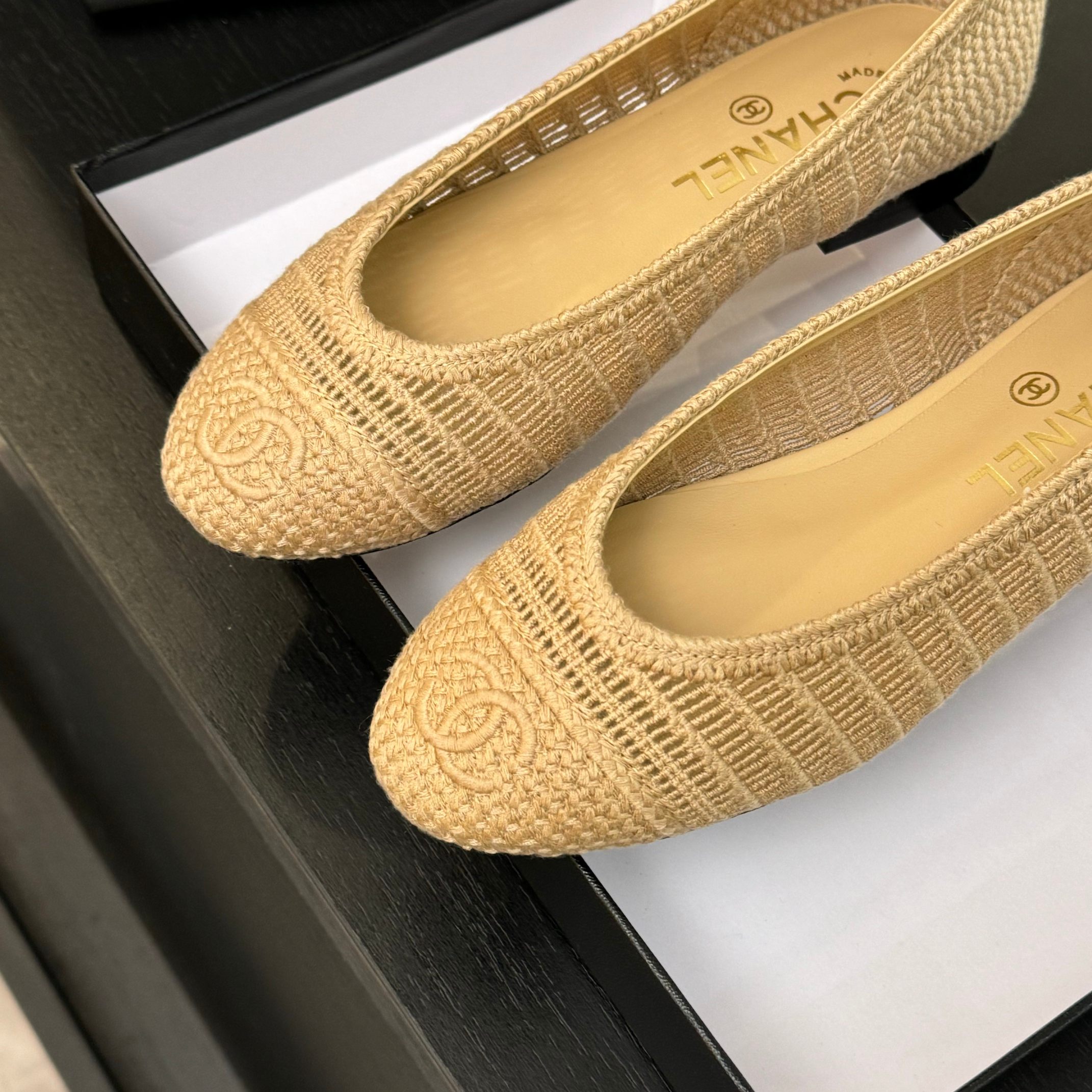 Chanel 25p Woven Ballet Flats - Elegant & Comfortable Summer Shoes 6 a1742309892485 1635