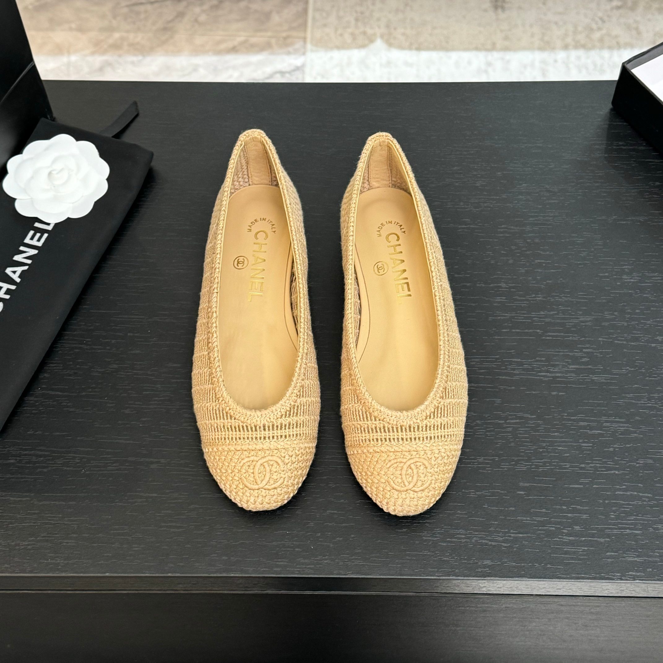 Chanel 25p Woven Ballet Flats - Elegant & Comfortable Summer Shoes 5 a1742309892541 8253