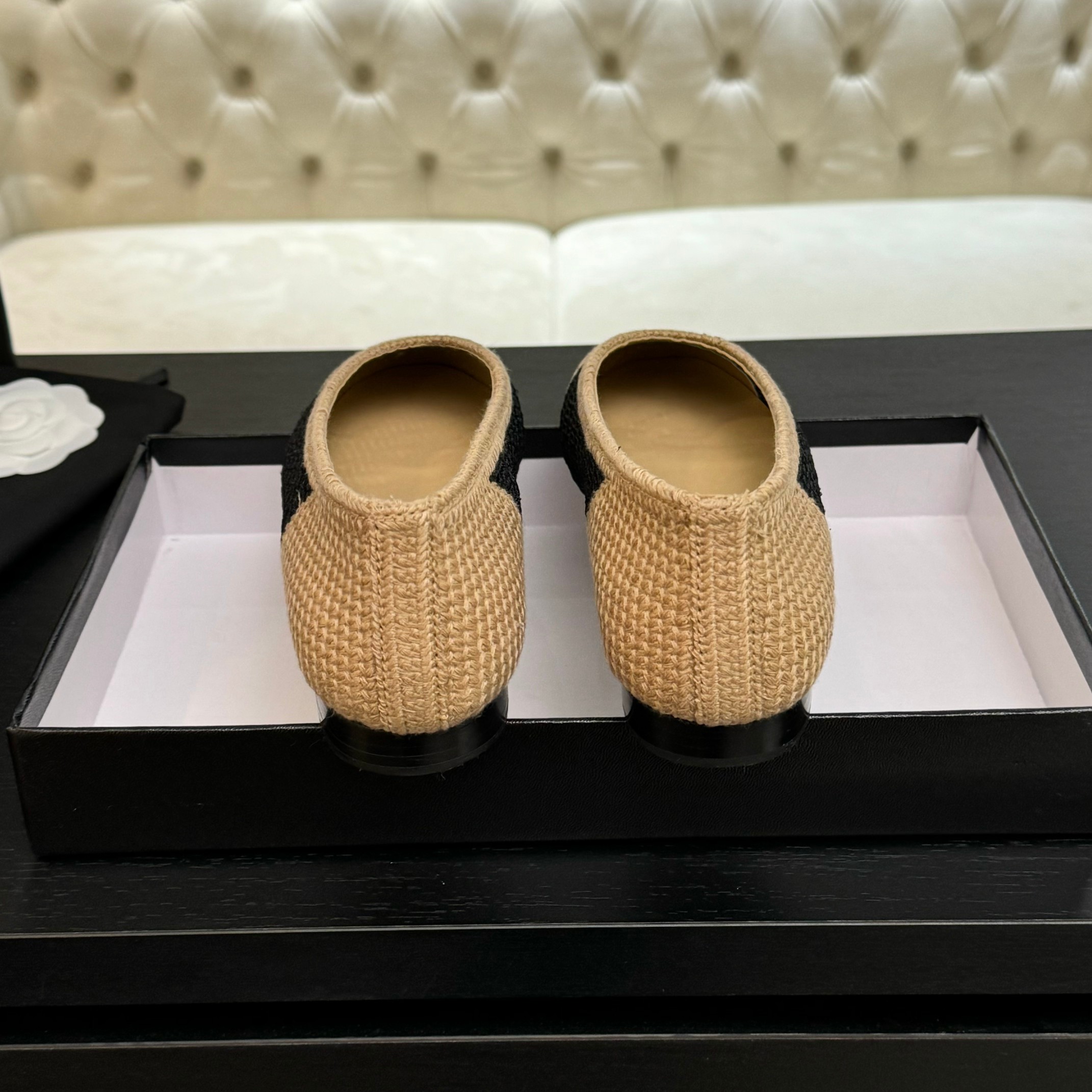 Elegant Chanel Woven Ballet Flats - Chic & Comfortable Summer Shoes 10 a1742309918710 0738