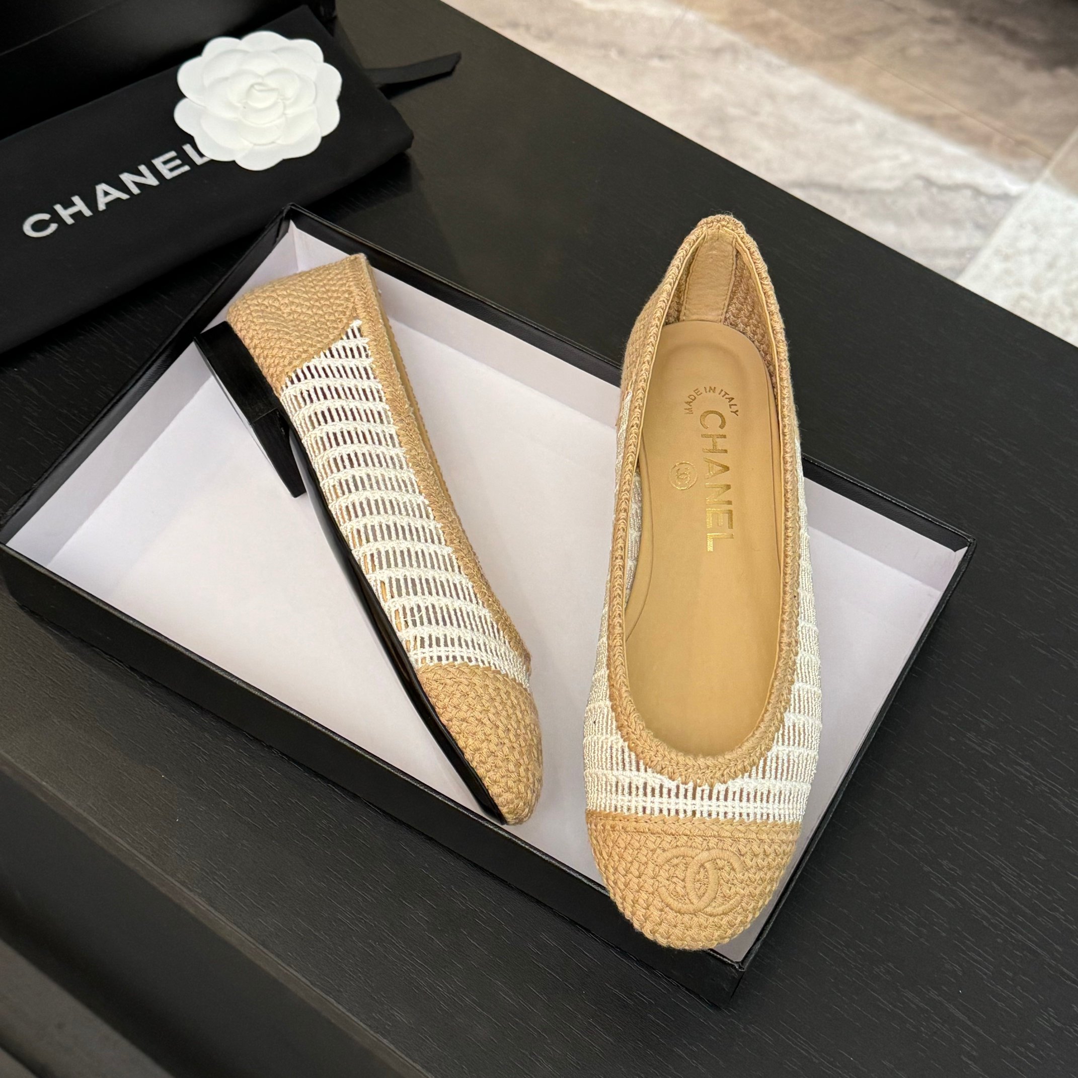 Chanel 25p Woven Ballet Flats - Elegant & Chill Summer Shoes 5 a1742309940587 5863