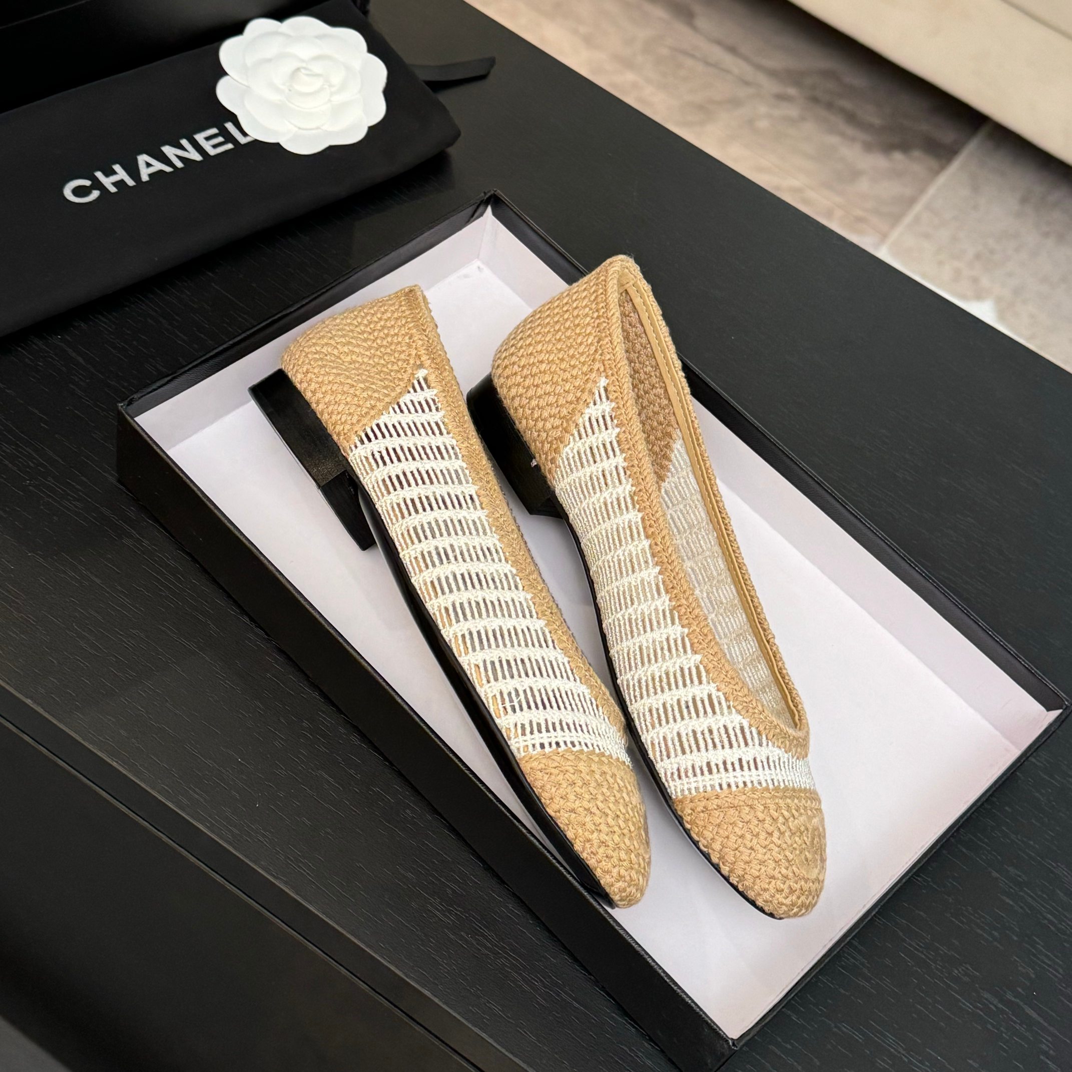 Chanel 25p Woven Ballet Flats - Elegant & Chill Summer Shoes 3 a1742309940604 6462