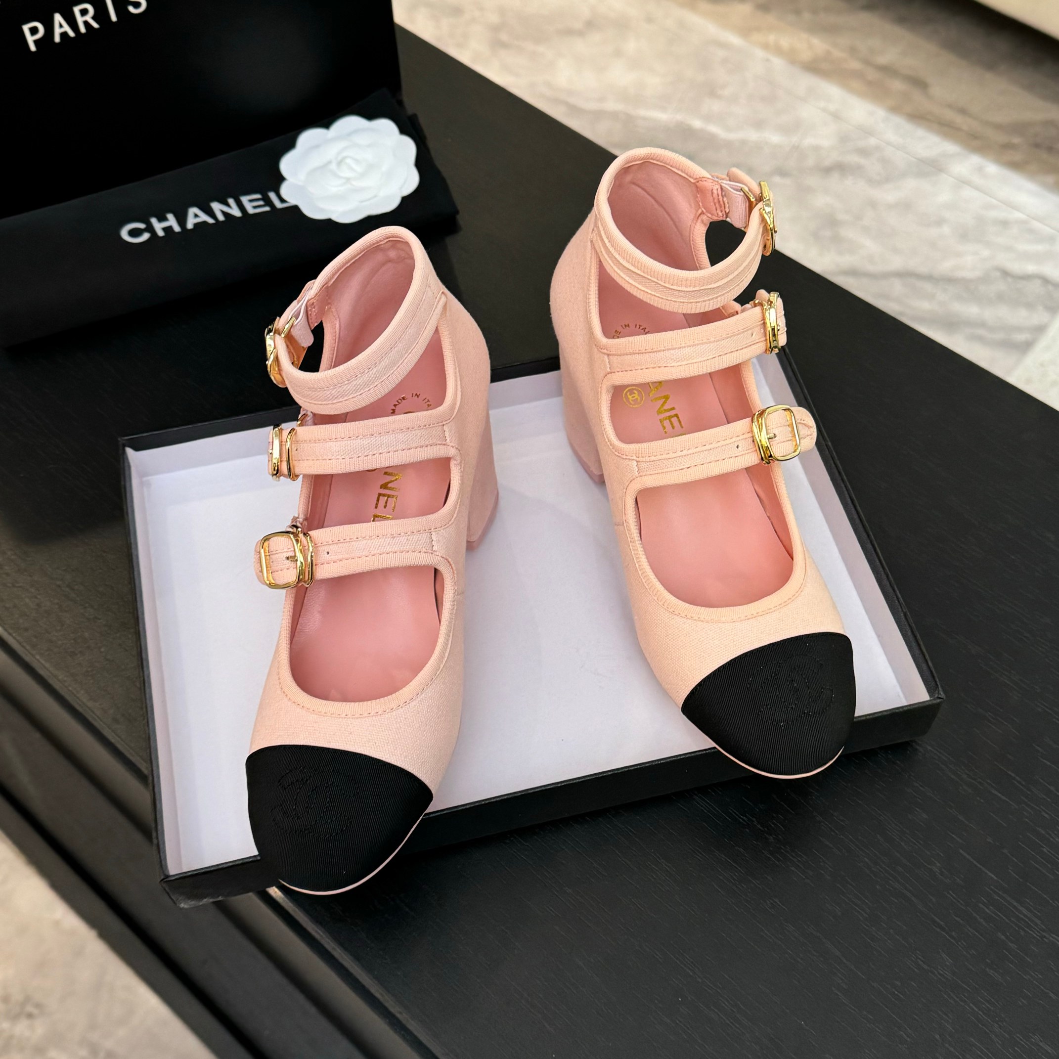 Chanel Mary Jane Round Toe Shoes with Double C Buckle and T-Strap 5 a1742983222849 1187