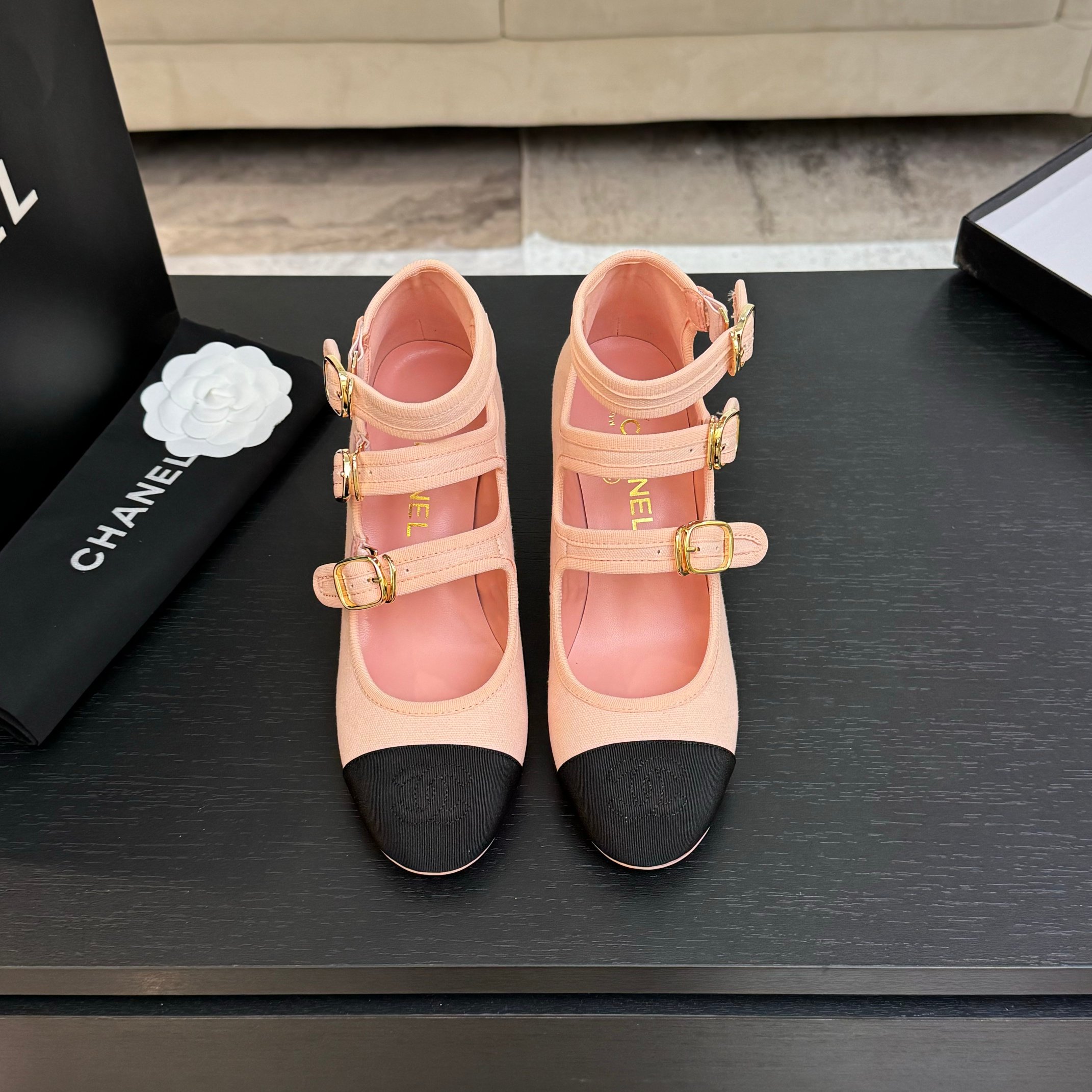 Chanel Mary Jane Round Toe Shoes with Double C Buckle and T-Strap 4 a1742983223149 2304