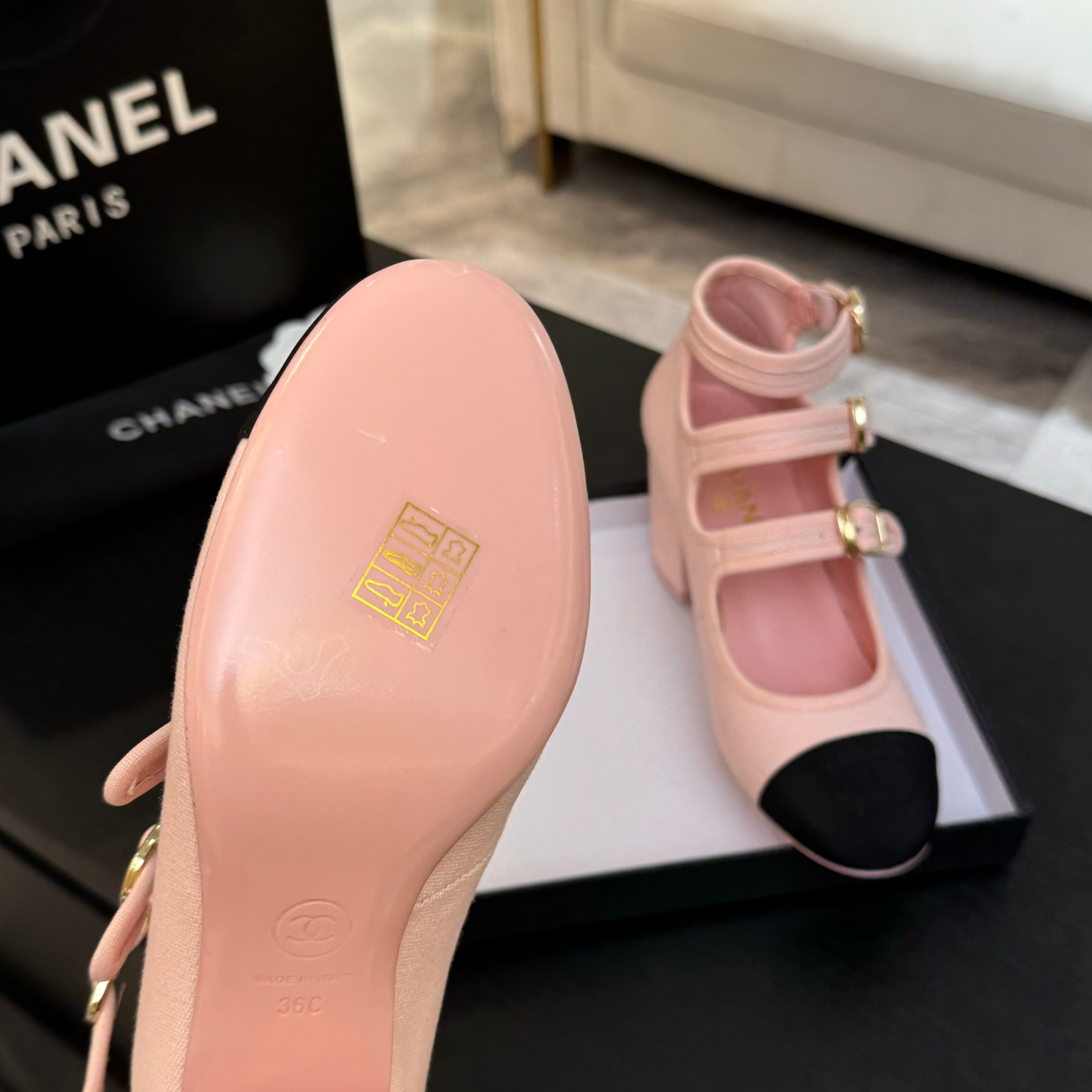 Chanel Mary Jane Round Toe Shoes with Double C Buckle and T-Strap 10 a1742983229669 4577
