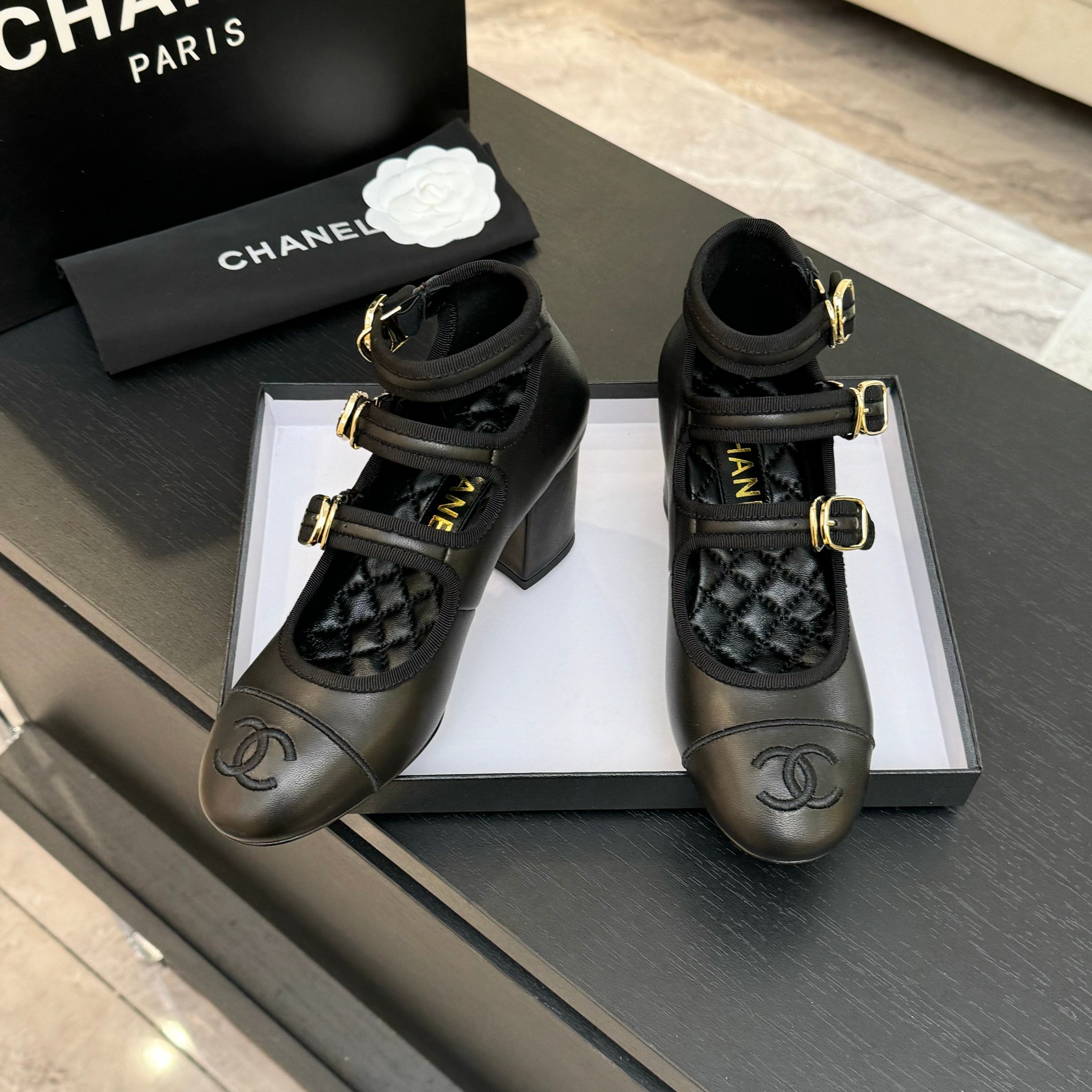 Chanel Double C Buckle T-Strap Mary Jane Pumps - Iconic Style 6 a1742983293879 3418