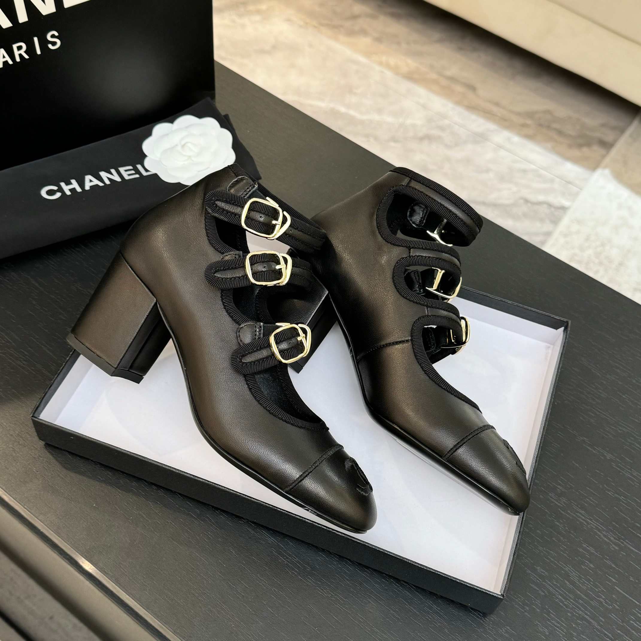 Chanel Double C Buckle T-Strap Mary Jane Pumps - Iconic Style 3 a1742983294212 0514