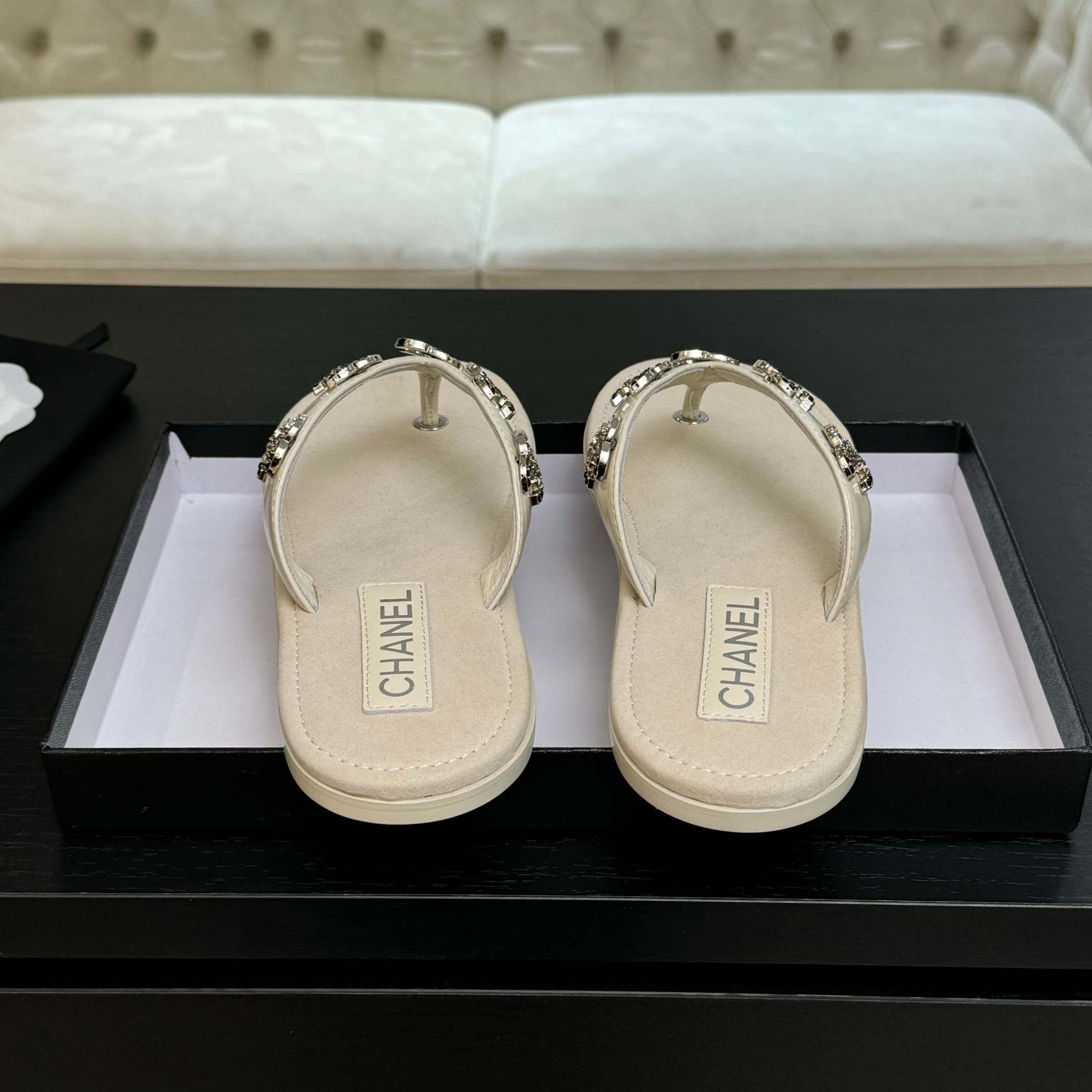 Chanel Women's Lambskin Leather Thong Sandals with CC Embellishments 8 a1744187496739 7177