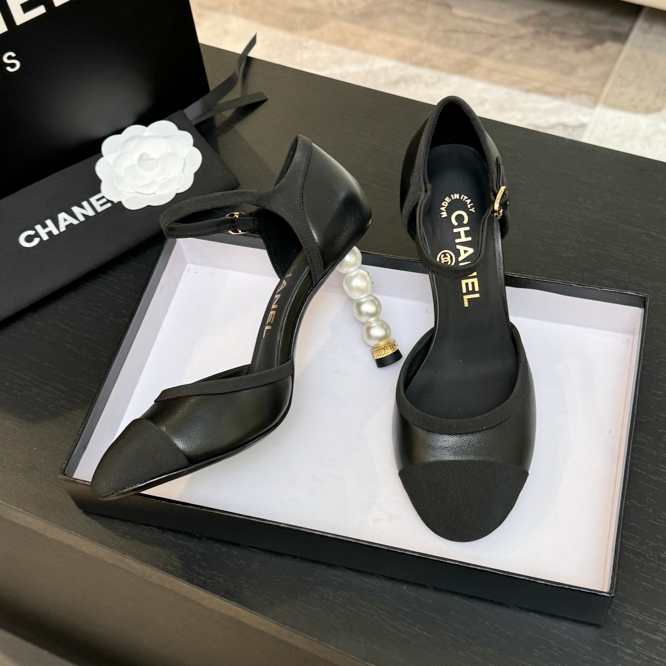 Chanel Pearl Heeled Sandals - Classic & Versatile Spring/Summer Style 2 a1745832249856 7213