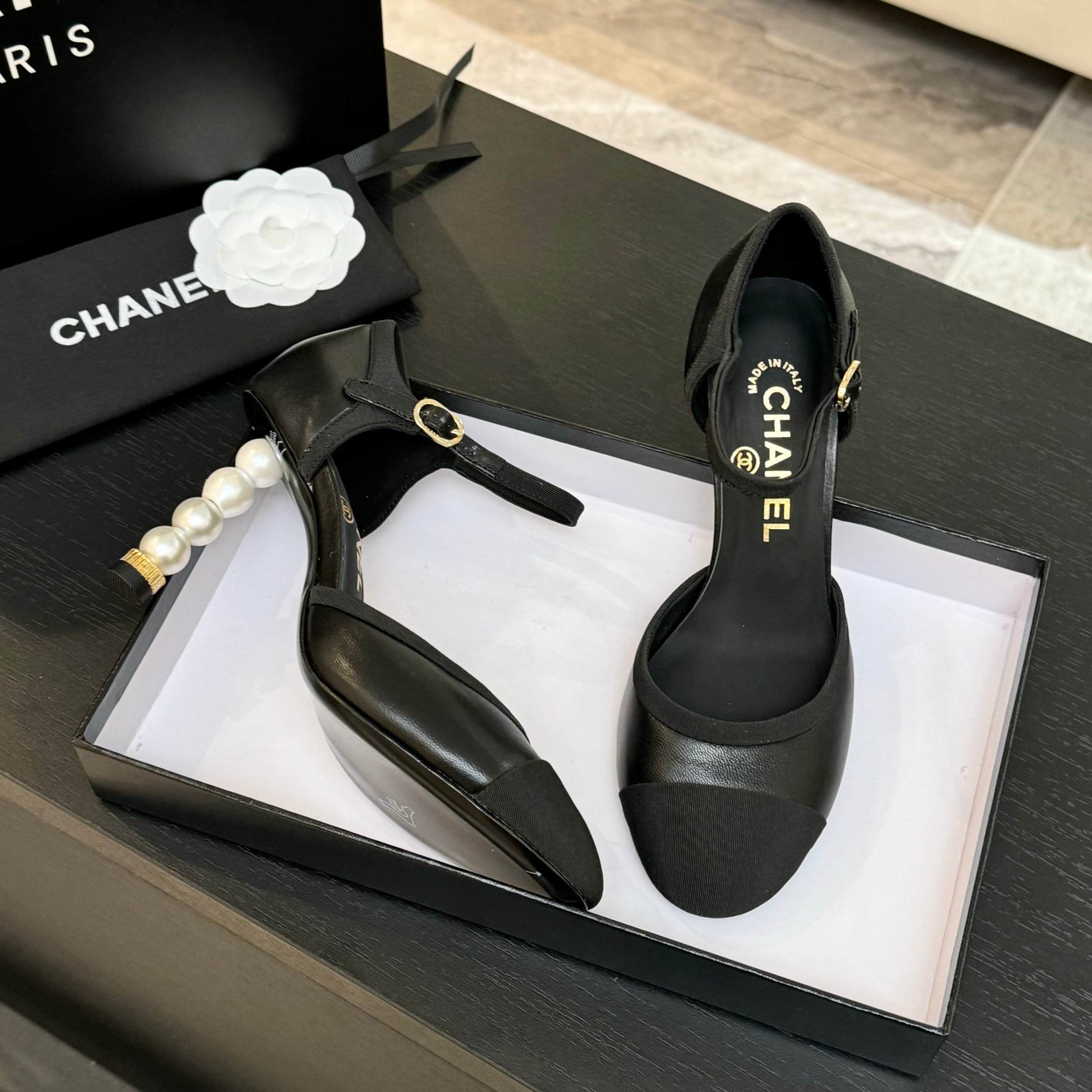 Chanel Pearl Heeled Sandals - Classic & Versatile Spring/Summer Style 5 a1745832265033 7202