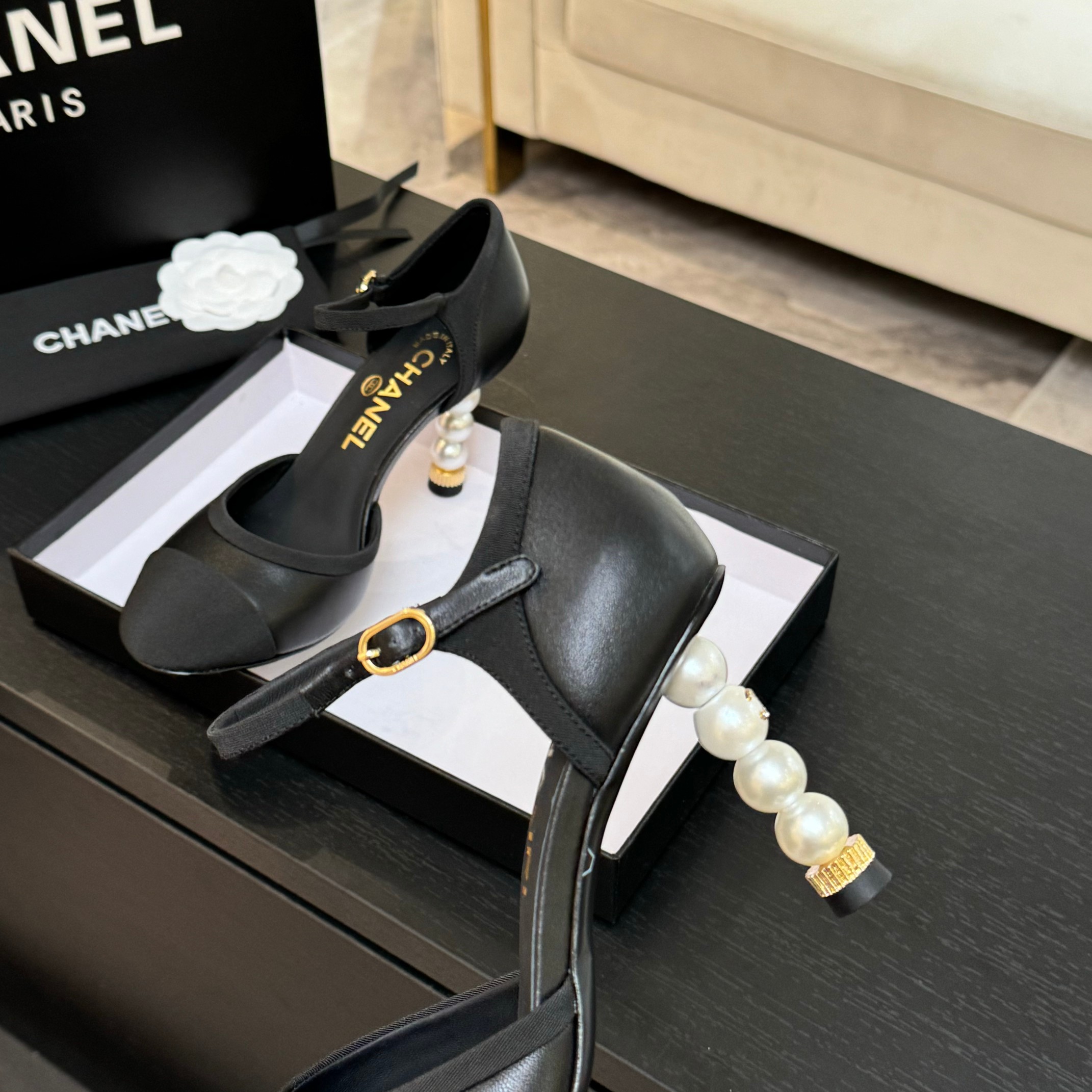 Chanel Pearl Heeled Sandals - Classic & Versatile Spring/Summer Style 9 a1745832266882 4335