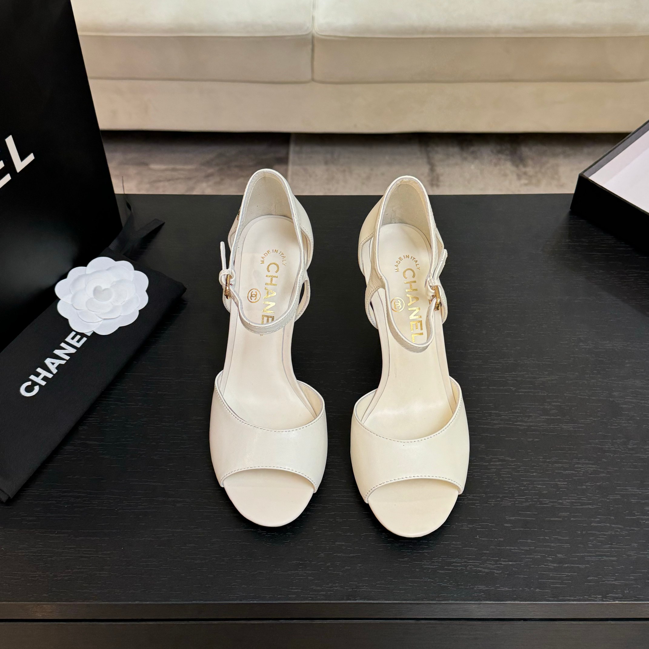 Chanel Women's Pearl-Heel High Heel Sandal - A Timeless Classic 6 a1745832382349 5383
