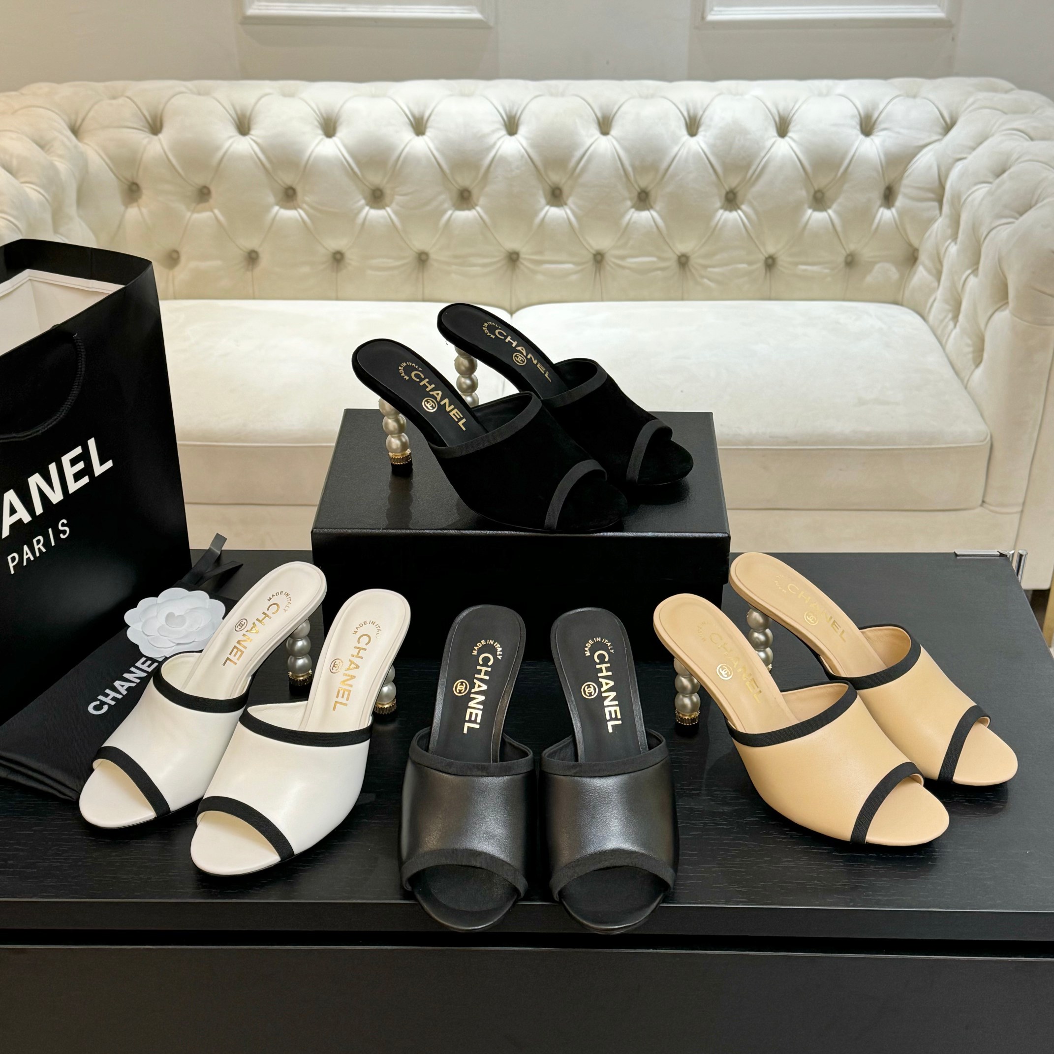 Chanel Pearl Heeled Mules - Elegant Leather Sandals with Signature Design 10 a1745832600453 1850