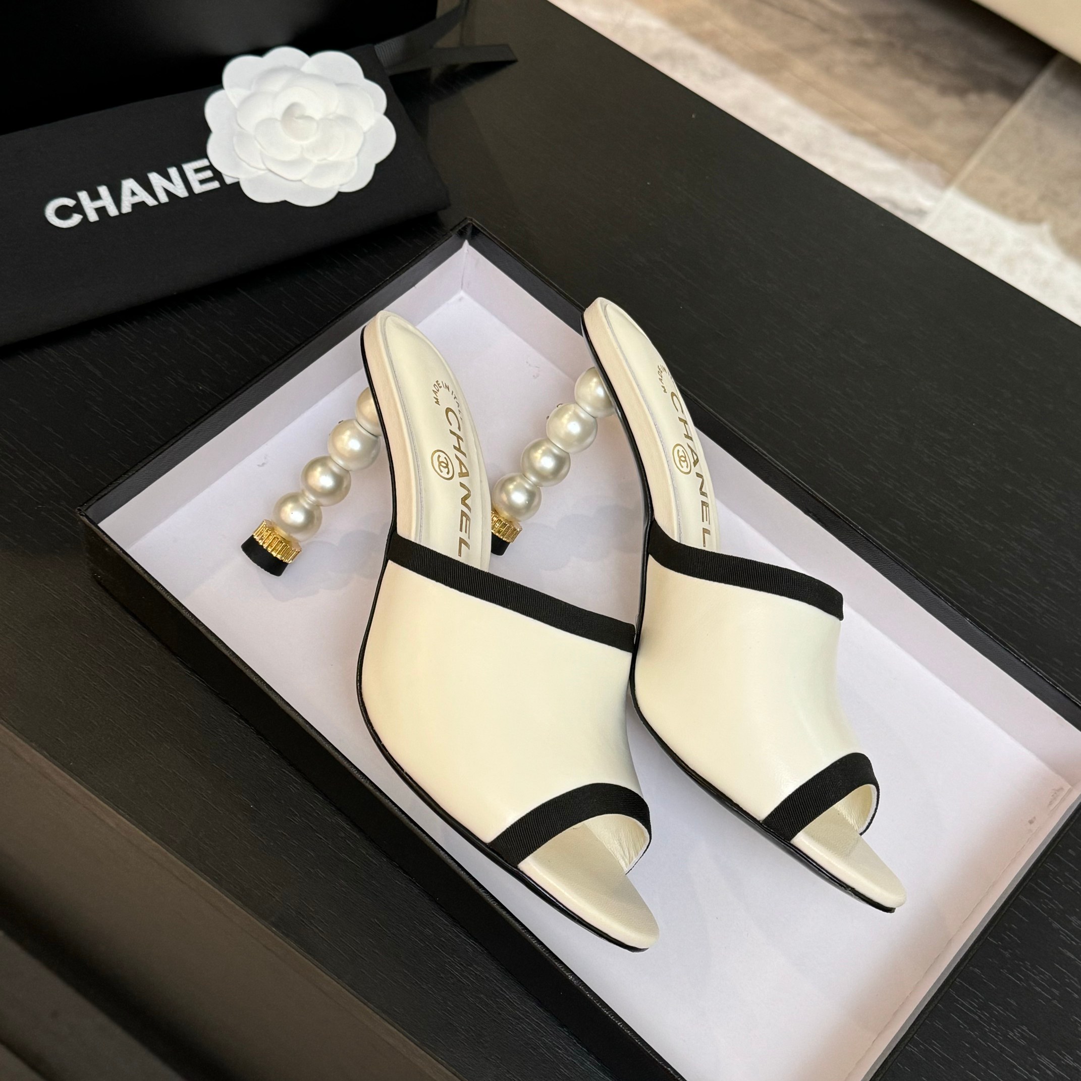 Chanel Pearl Heel Mules - Classic & Versatile High Heel Sandals 3 a1745832616151 7816
