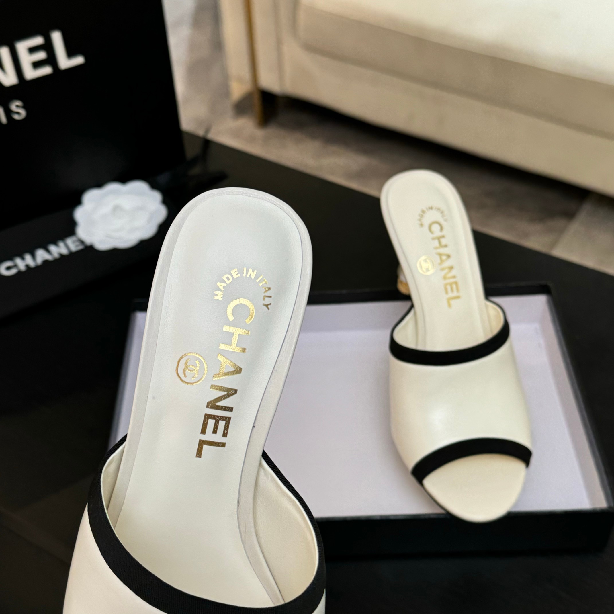 Chanel Pearl Heel Mules - Classic & Versatile High Heel Sandals 8 a1745832617837 3074