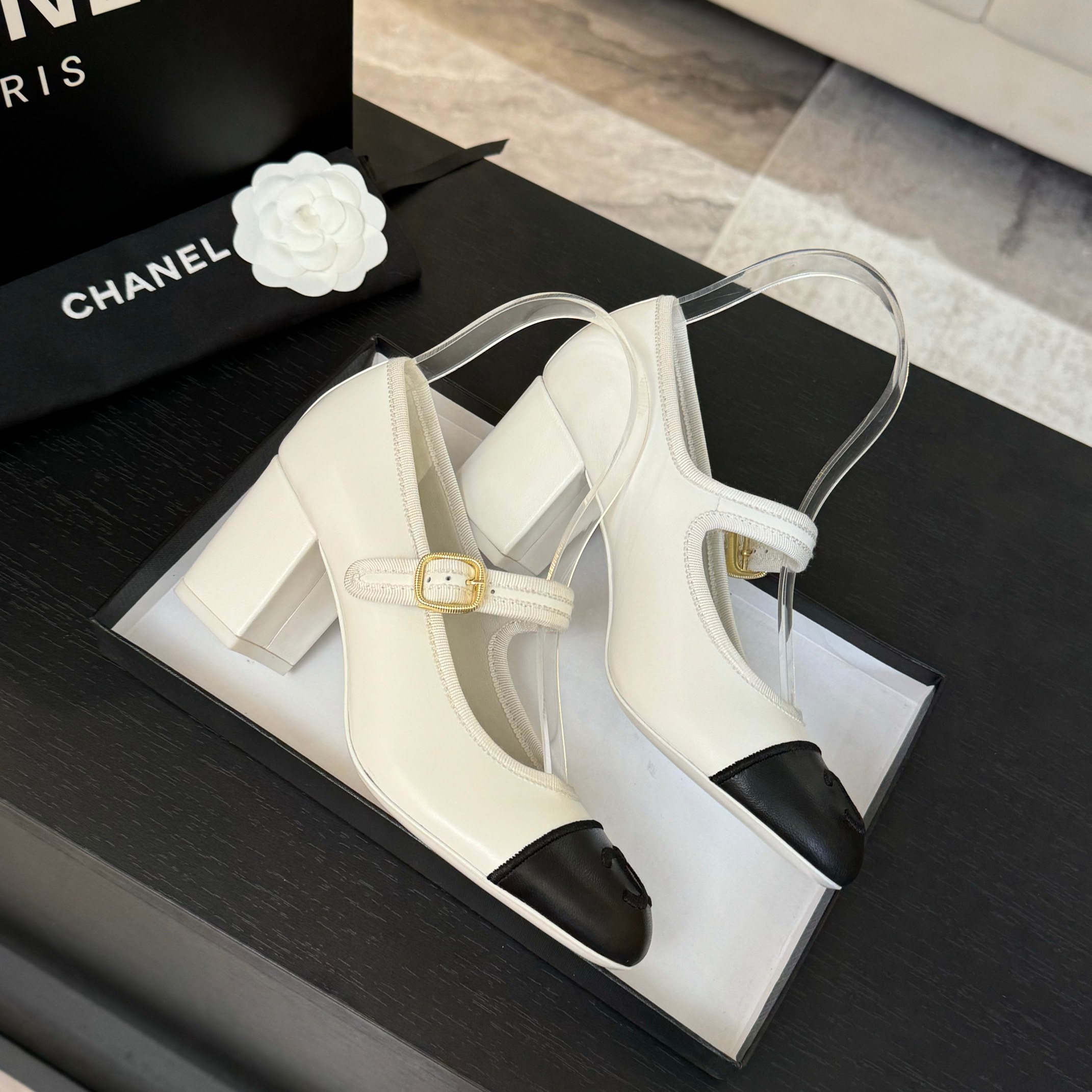 Chanel Mary Jane Ballet Pumps - Lambskin & Satin, Runway Inspired 9 a1746512119796 0720