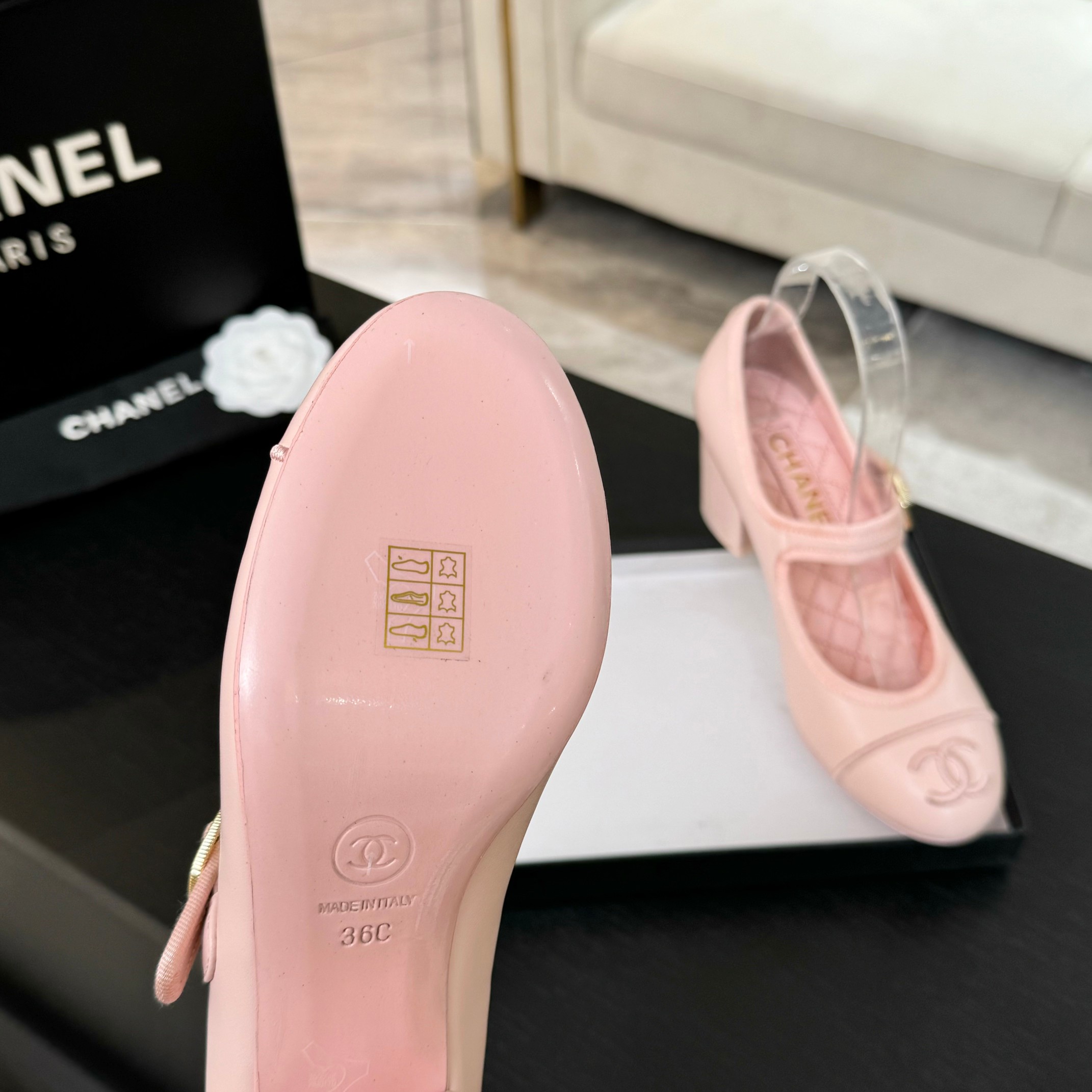 Chanel Inspired Mary Jane Ballet Flats Lambskin & Satin Show Collection 10 a1746512168179 2556