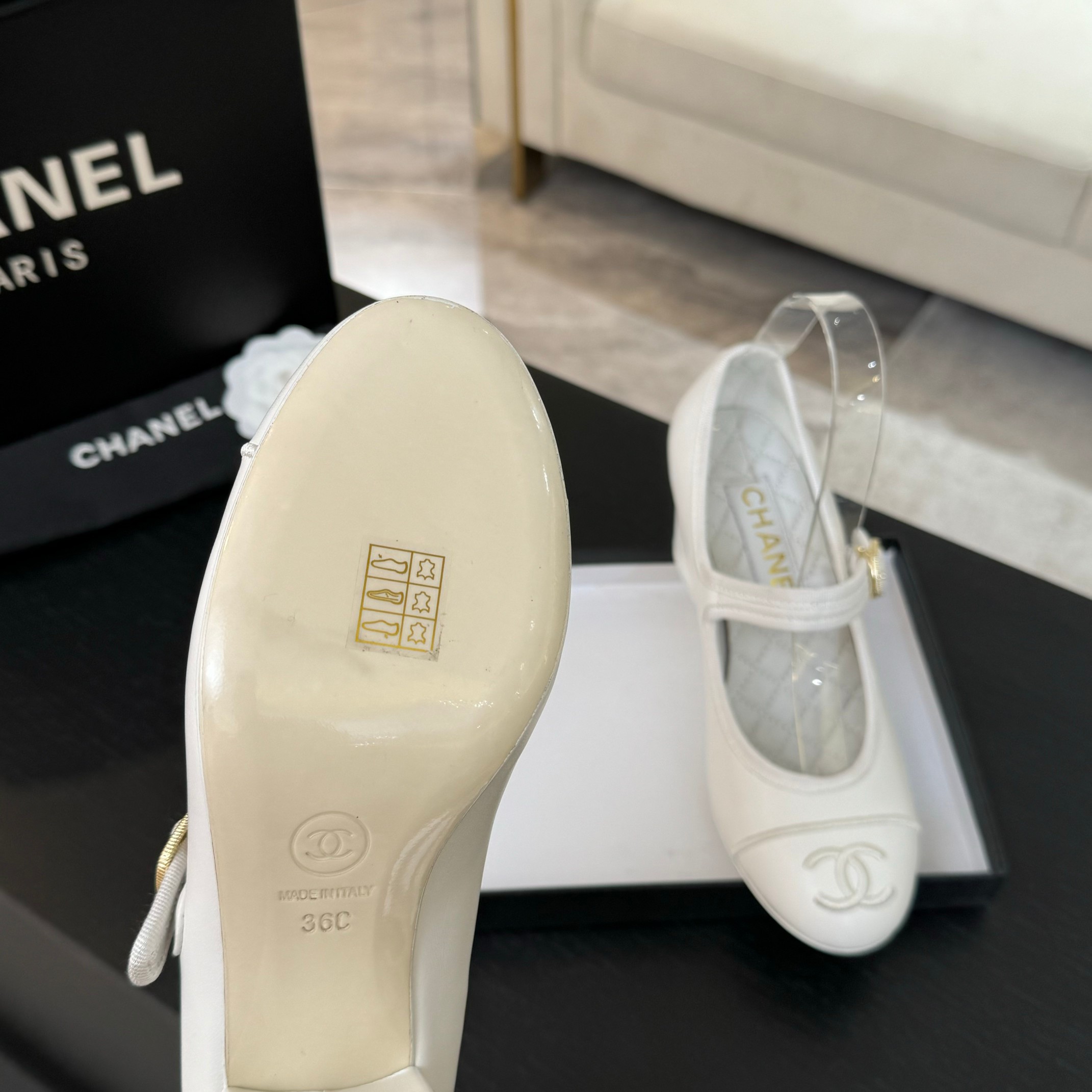 Chanel Inspired Mary Jane Ballet Pumps - Lambskin & Satin 8 a1746512205691 7078