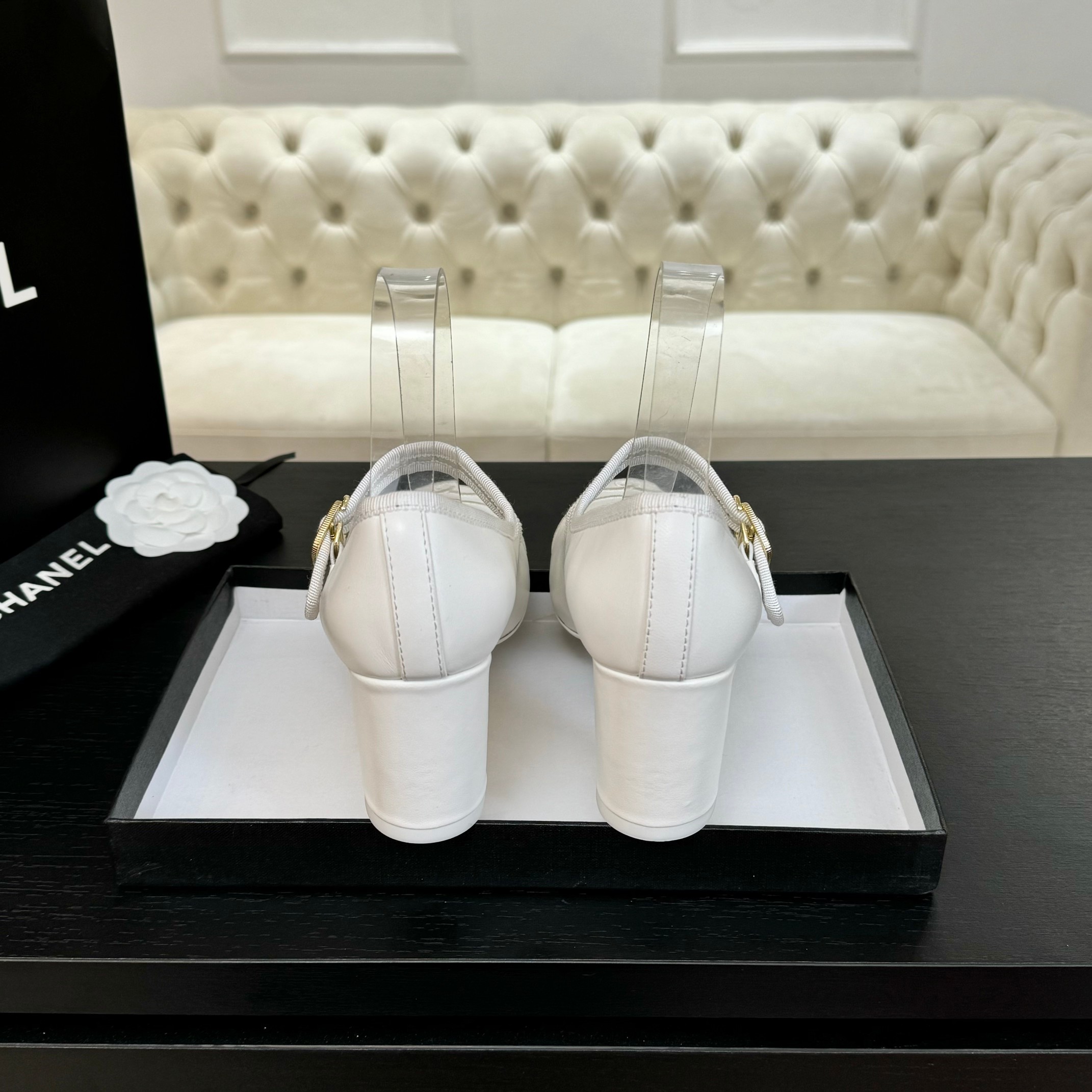 Chanel Inspired Mary Jane Ballet Pumps - Lambskin & Satin 9 a1746512205715 2402